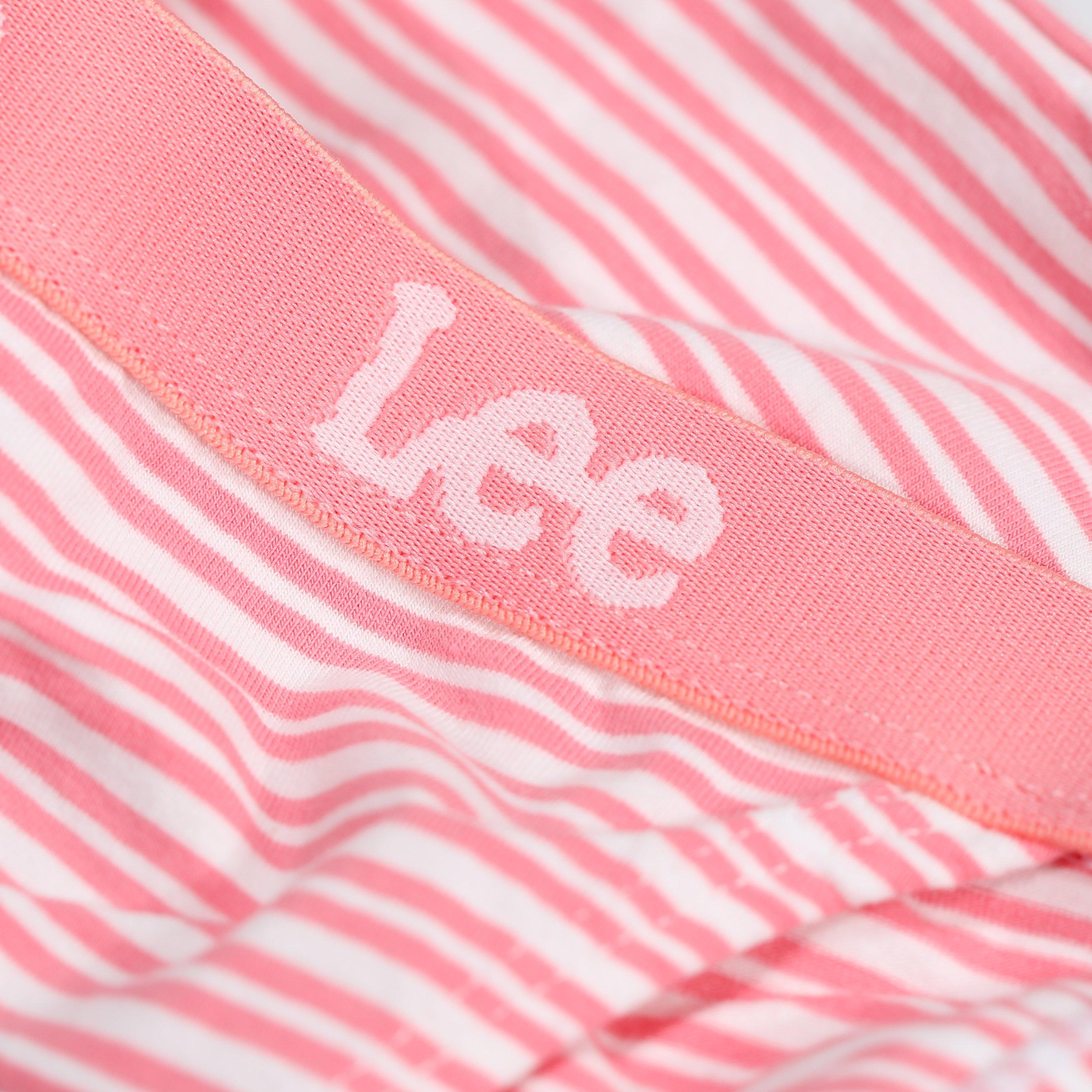 Pink/Stripe/Gry - Lee - Tanga Briefs 3-Pack - 8