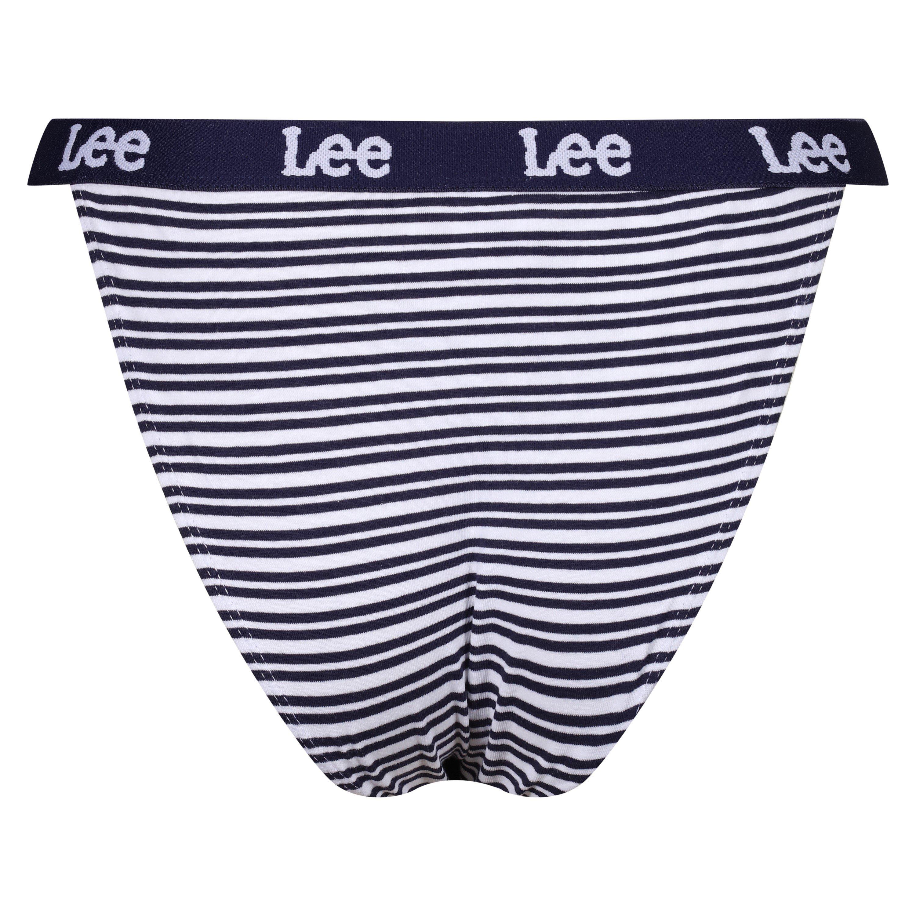 Blue/Stripe/Gry - Lee - Tanga Briefs 3-Pack - 6