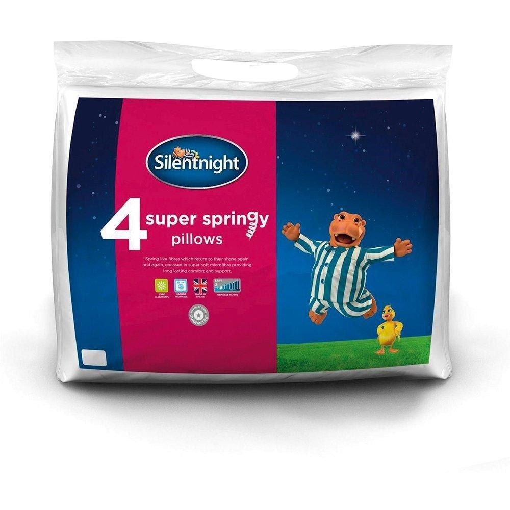 Silentnight  Superspring Pillow - 4 Pillows - White - 4 Pack