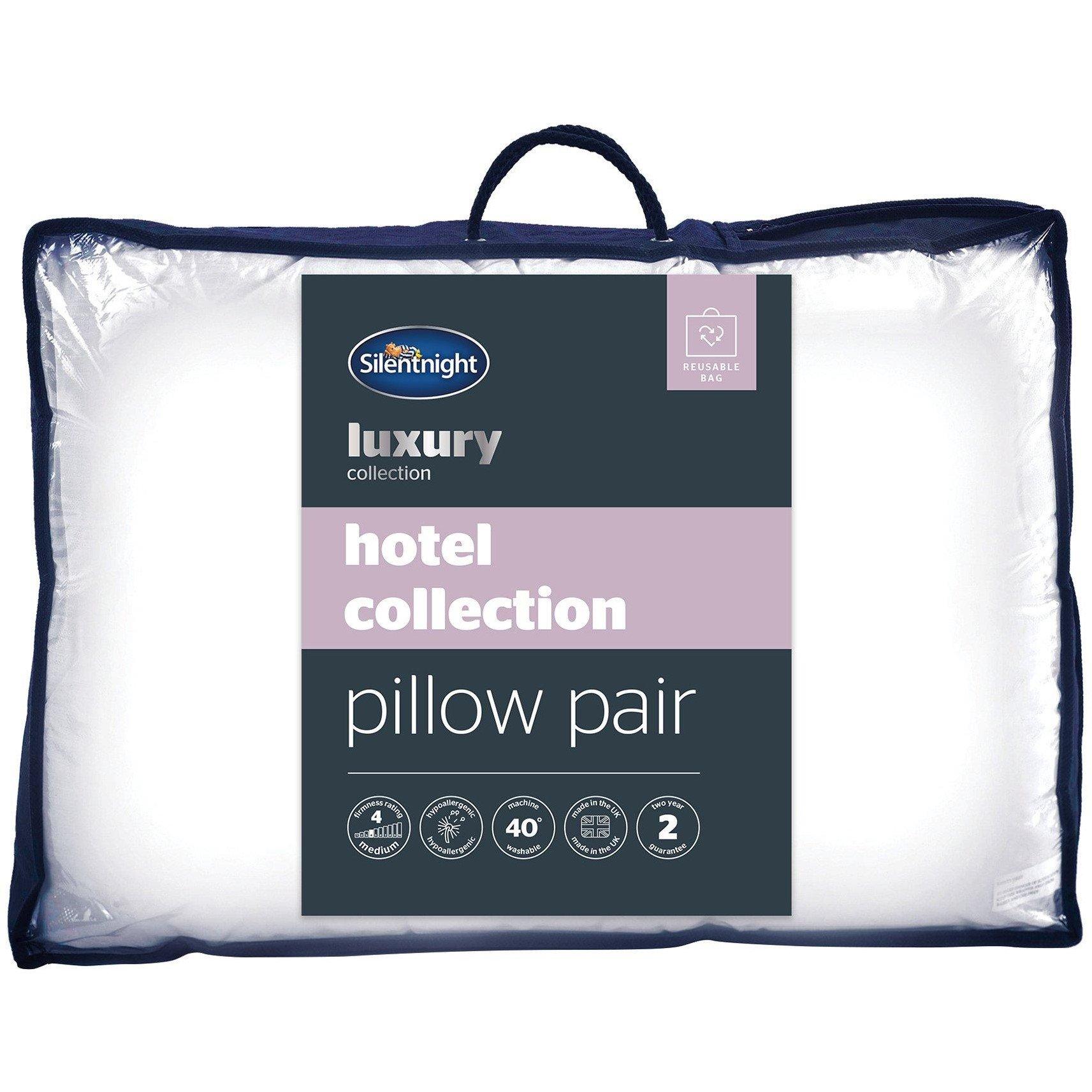 White - Silentnight - Silentnight Hotel Collection Pillow - 2 Pack