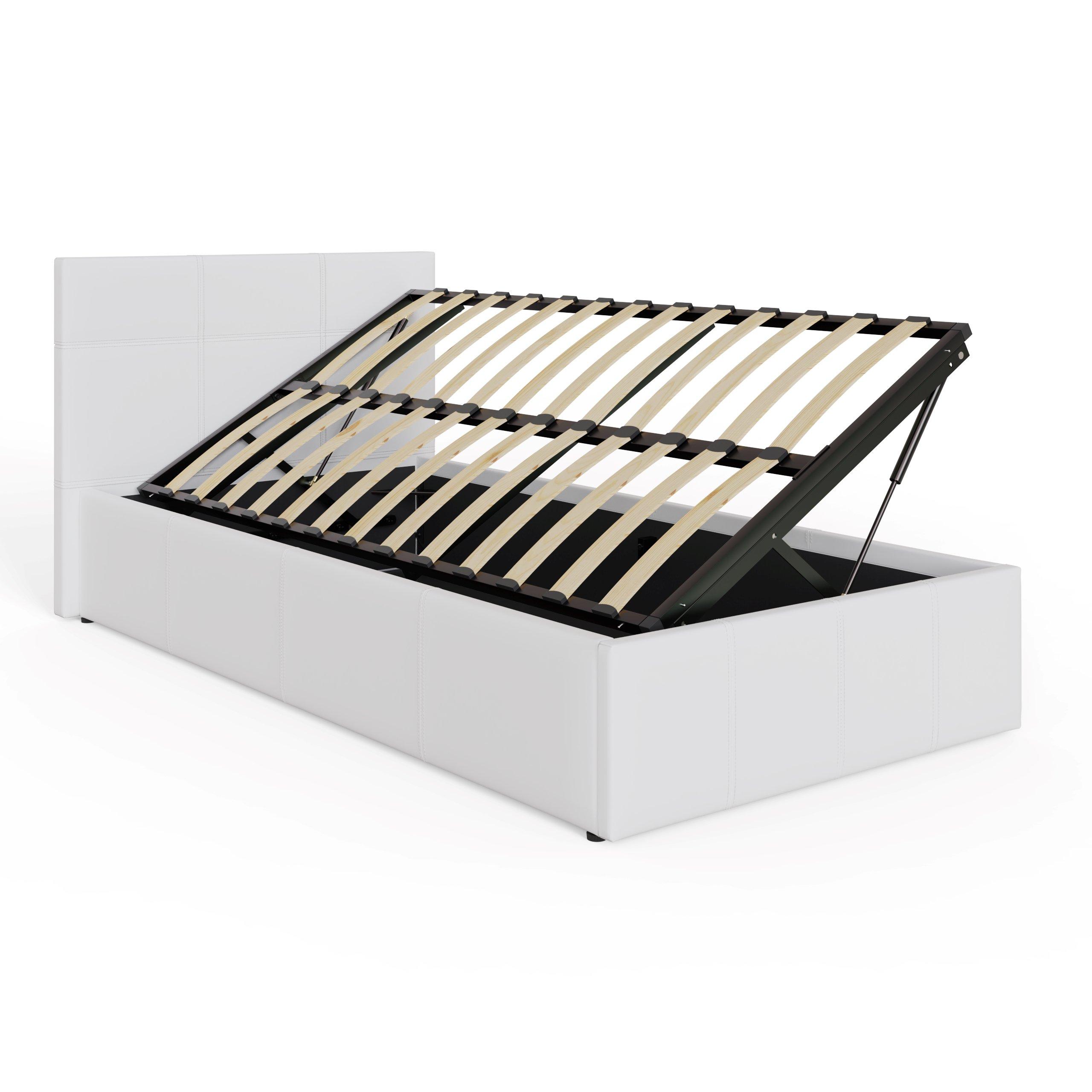 White - GFW - Side Lift Ottoman 90Cm Natural - 6