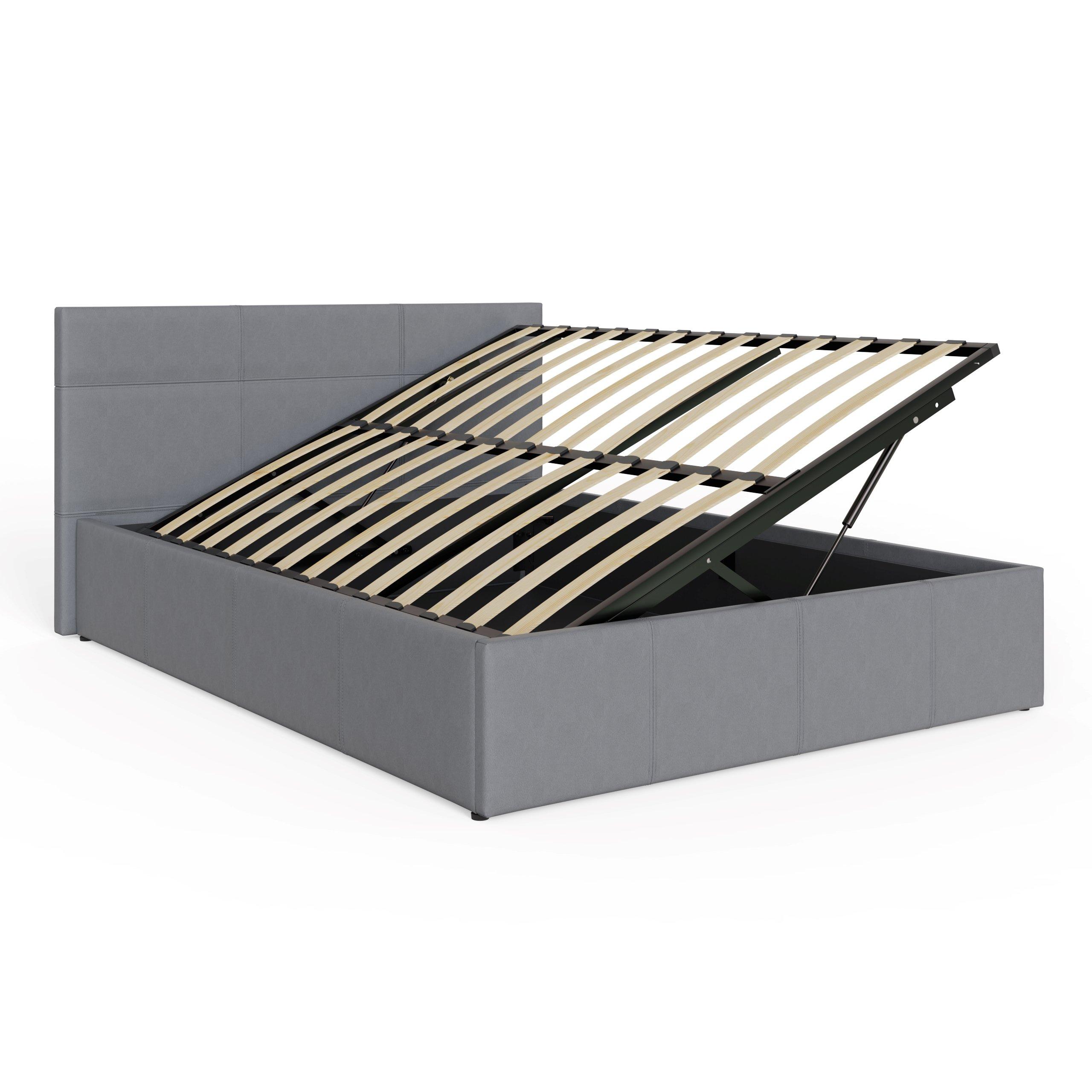 Grey - GFW - Side Lift Ottoman 90Cm Natural - 6