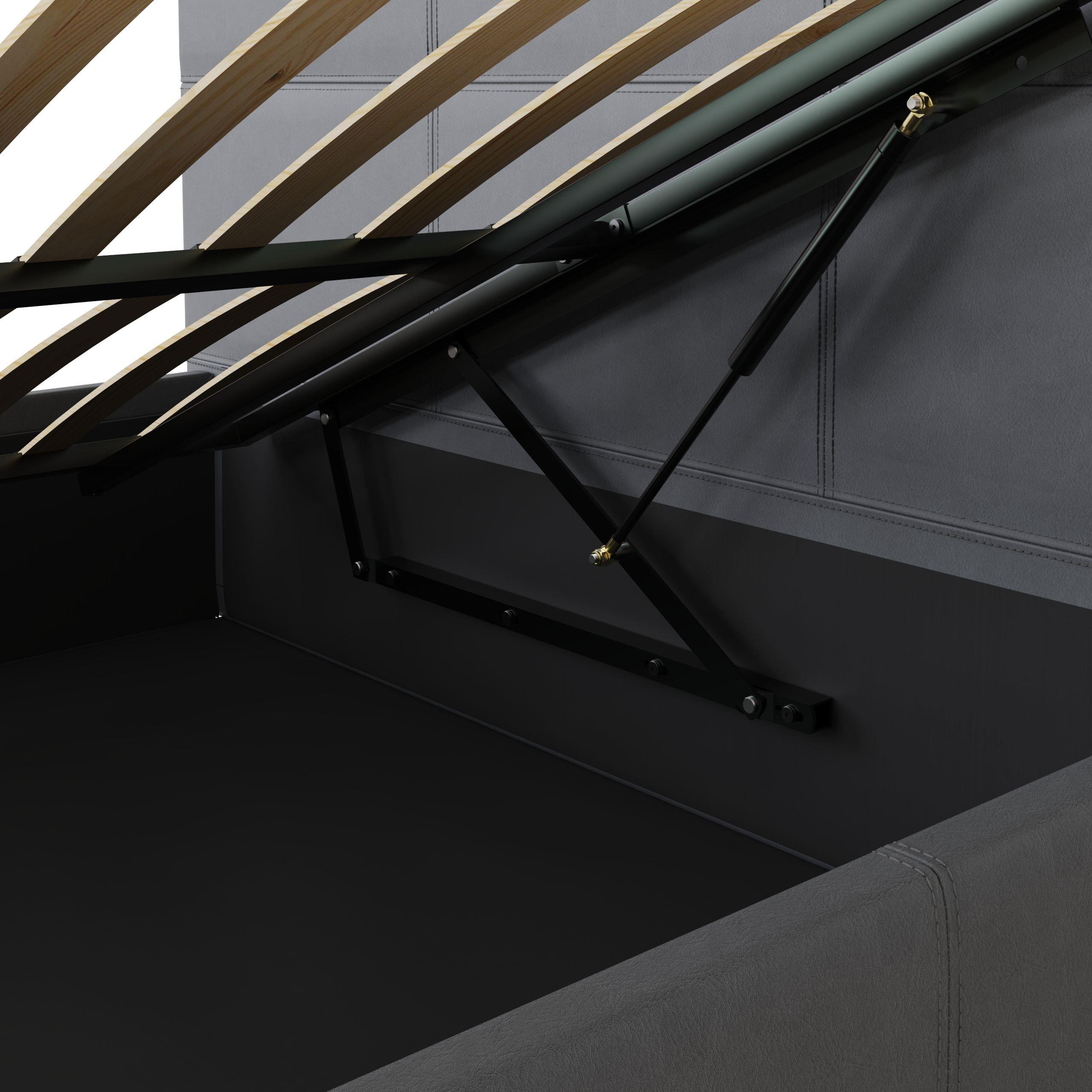 Grey - GFW - Side Lift Ottoman 90Cm Natural - 8