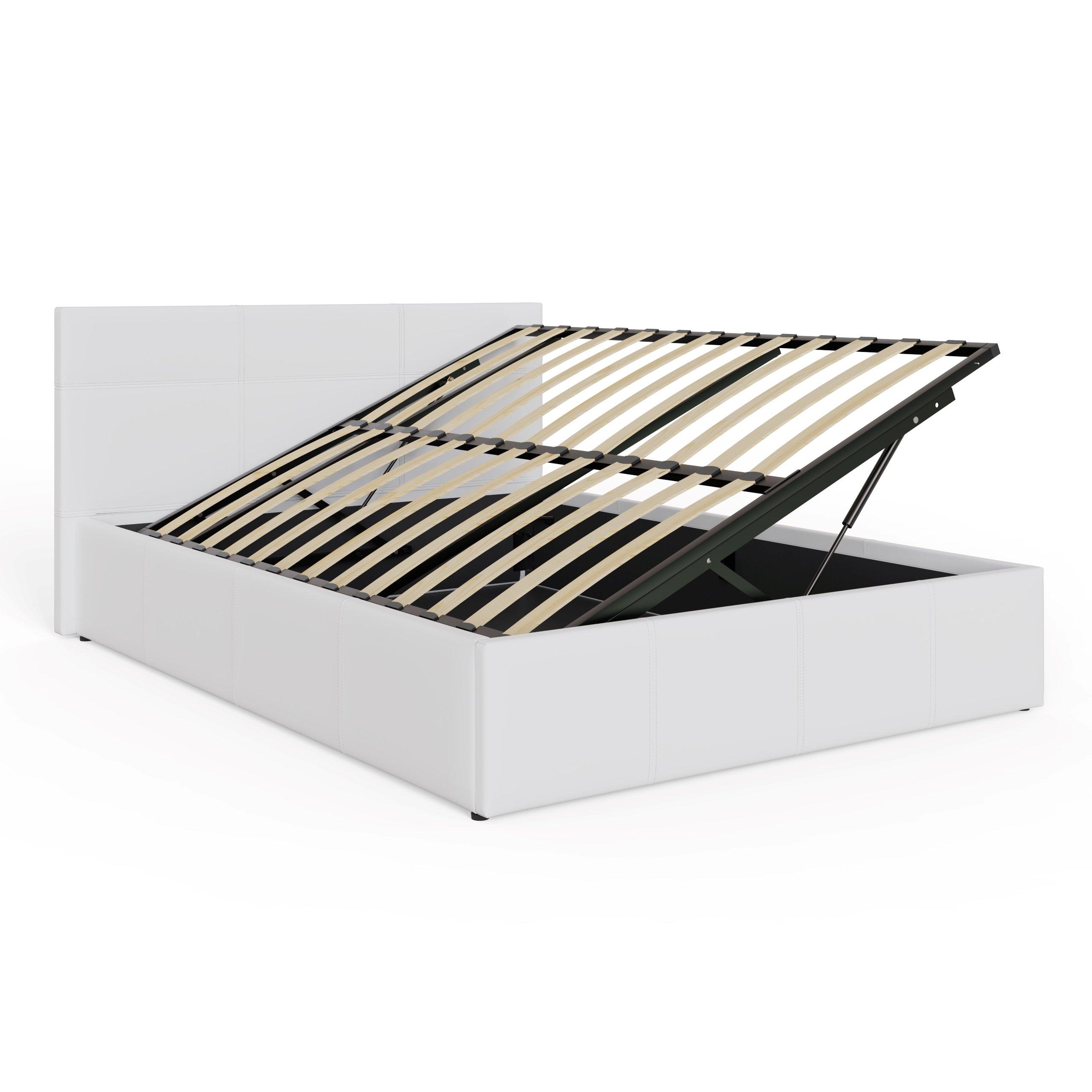 White - GFW - Side Lift Ottoman 90Cm Natural - 6