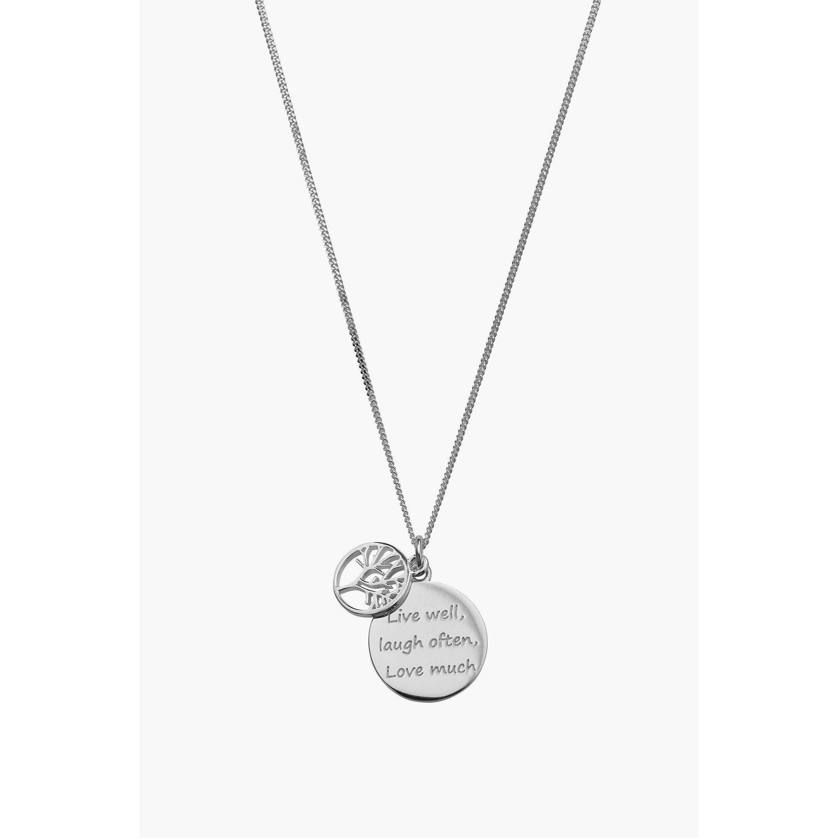 Silver - Be You - Sterling Silver Circular Pendant