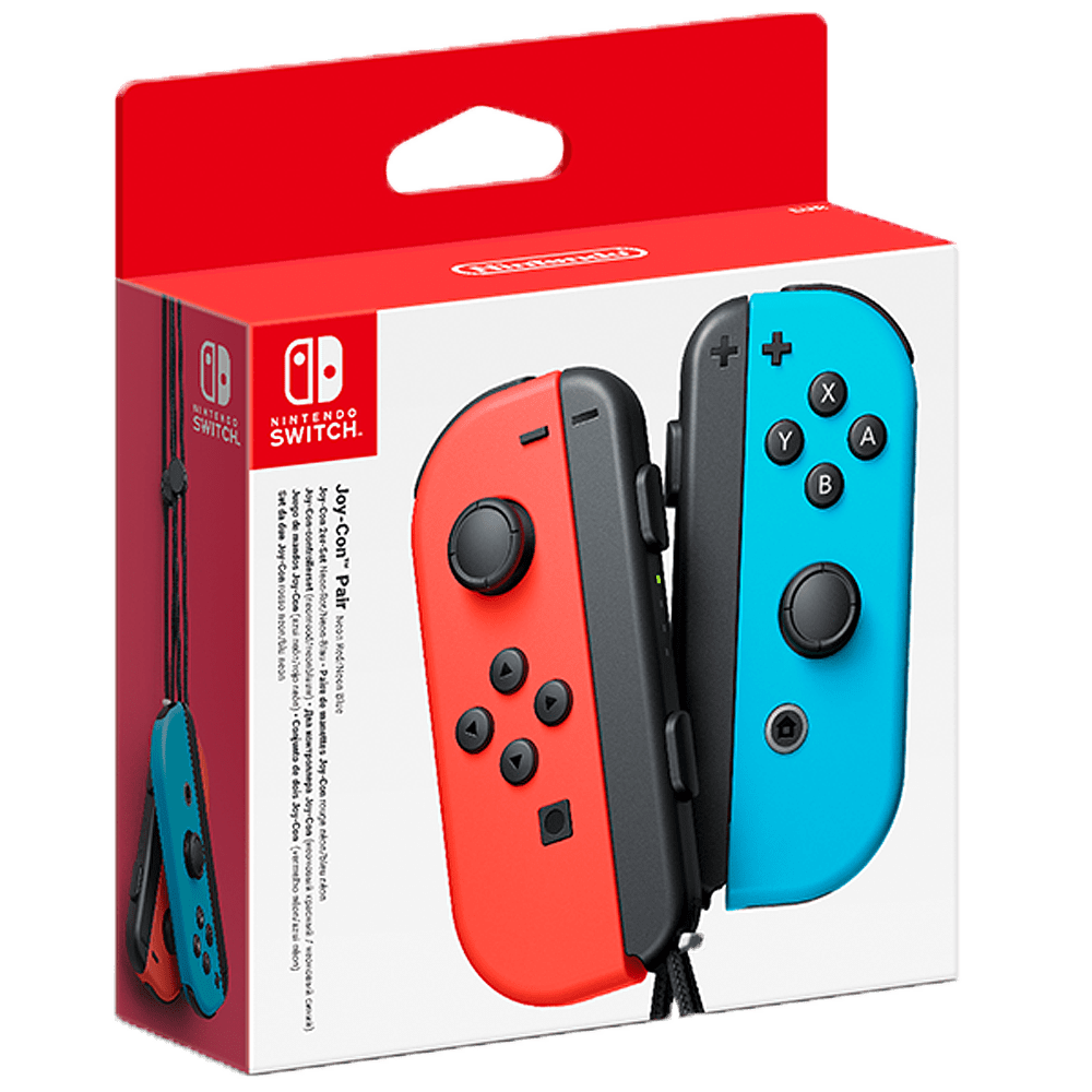Nintendo Switch - Nintendo - Nintendo Switch Joy-Con Pair: Neon Red/Neon Blue