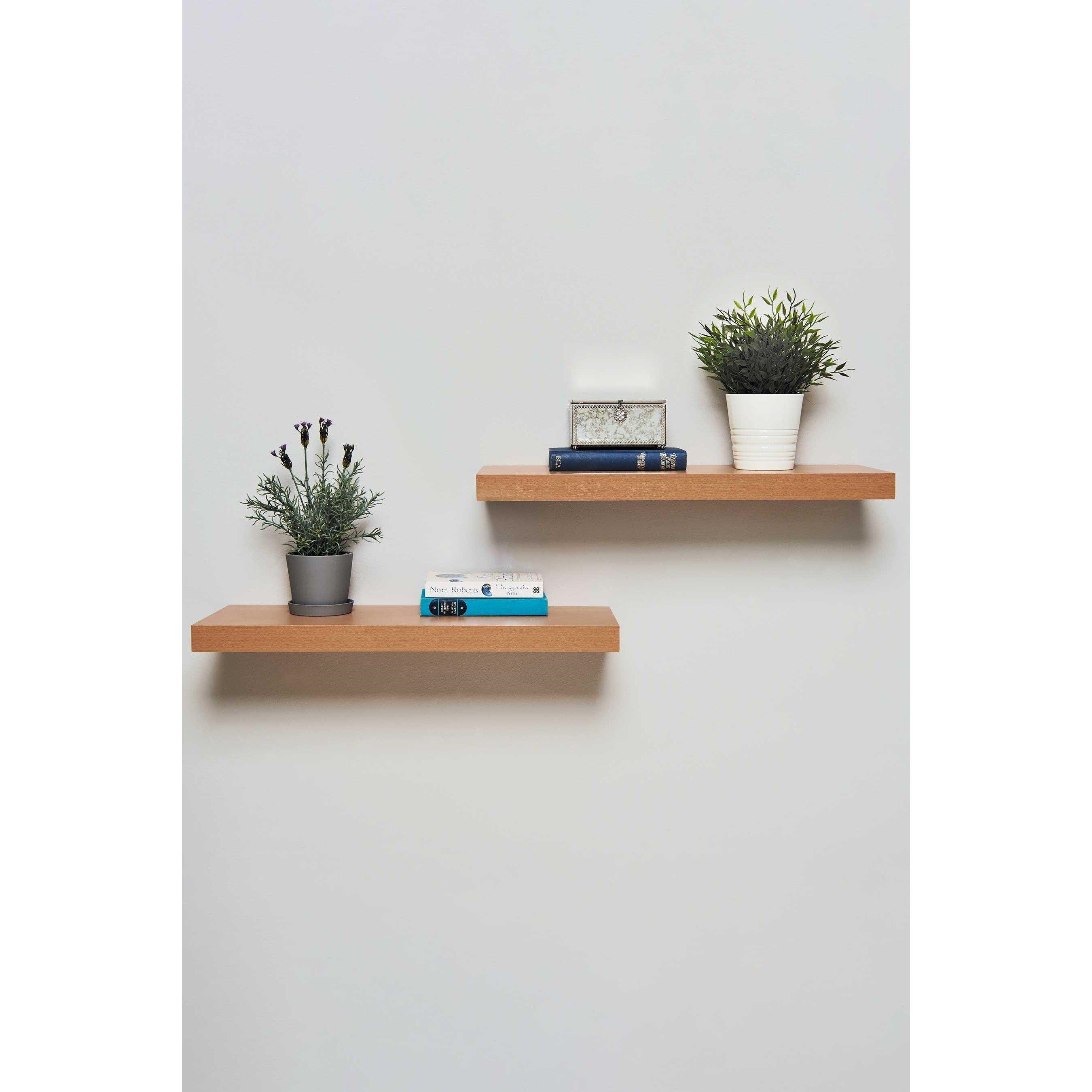 Greenhurst Pack of 2 40cm Floating Shelves