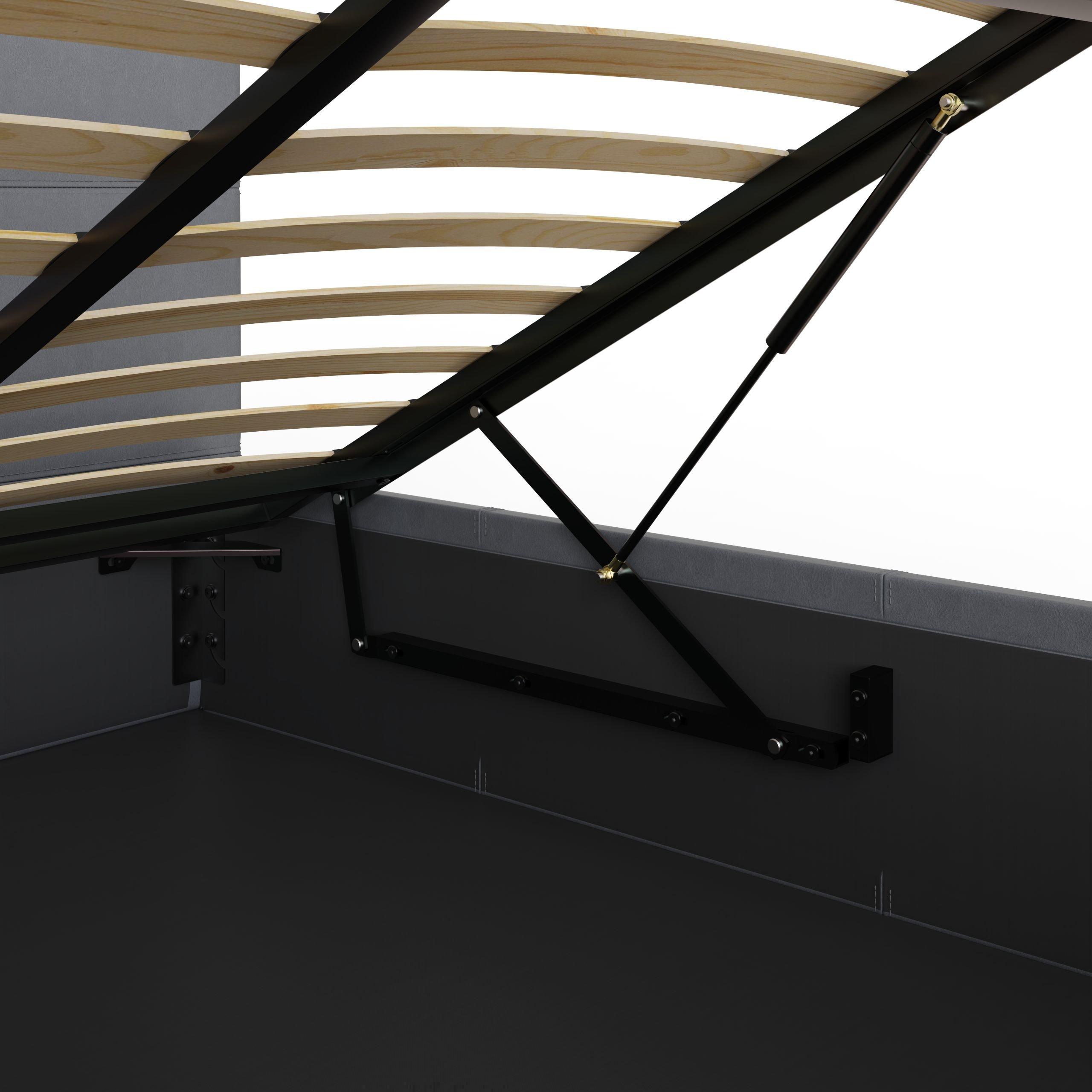 Grey - GFW - End Lift Ottoman Bed Faux Leather - 8