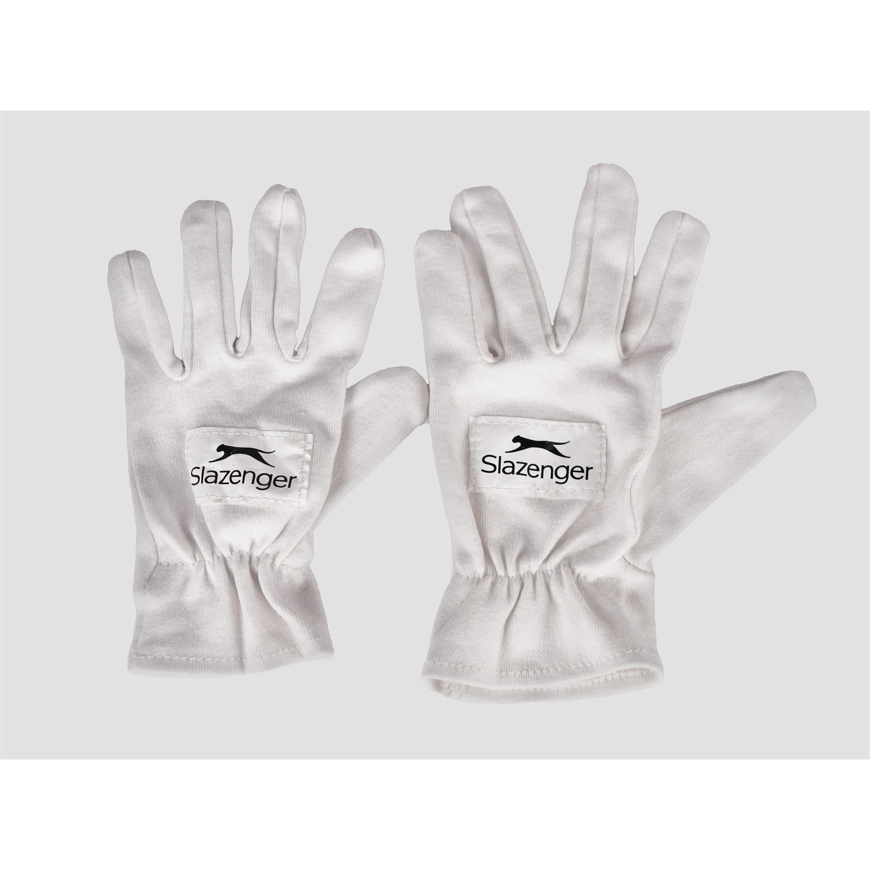 Bijela - Slazenger - Cotton Cricket Gloves - 2
