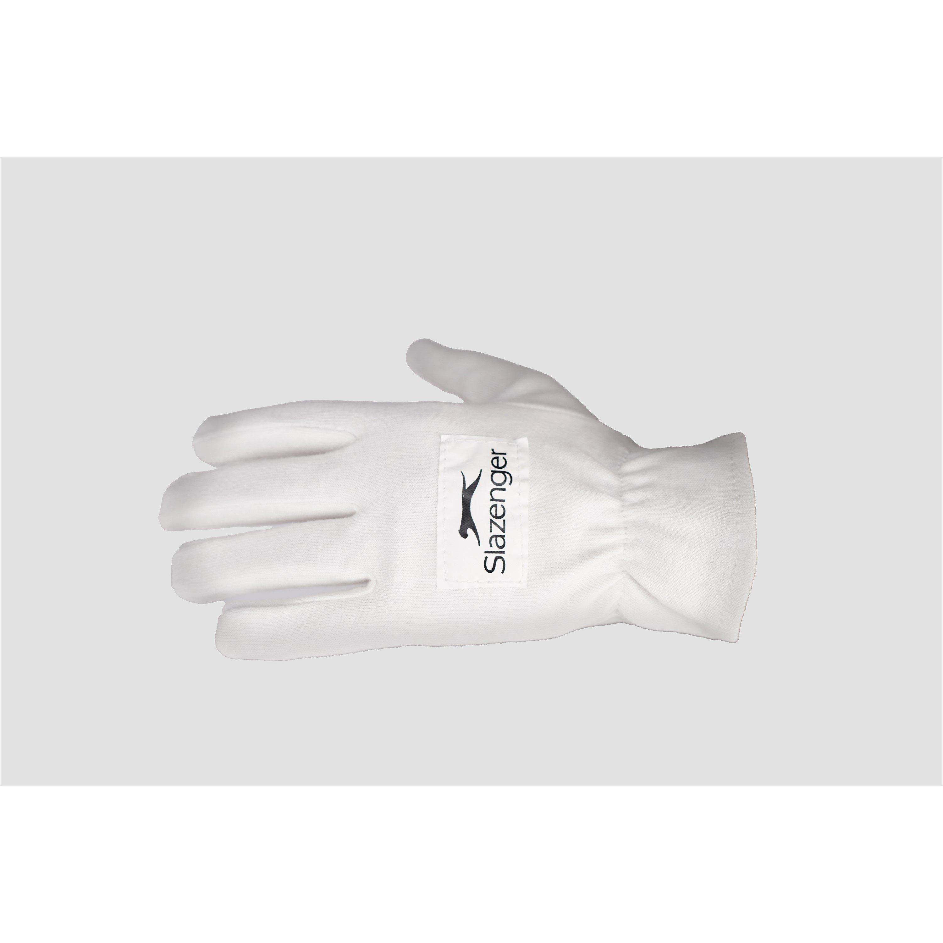 White - Slazenger - Cotton Cricket Gloves - 3