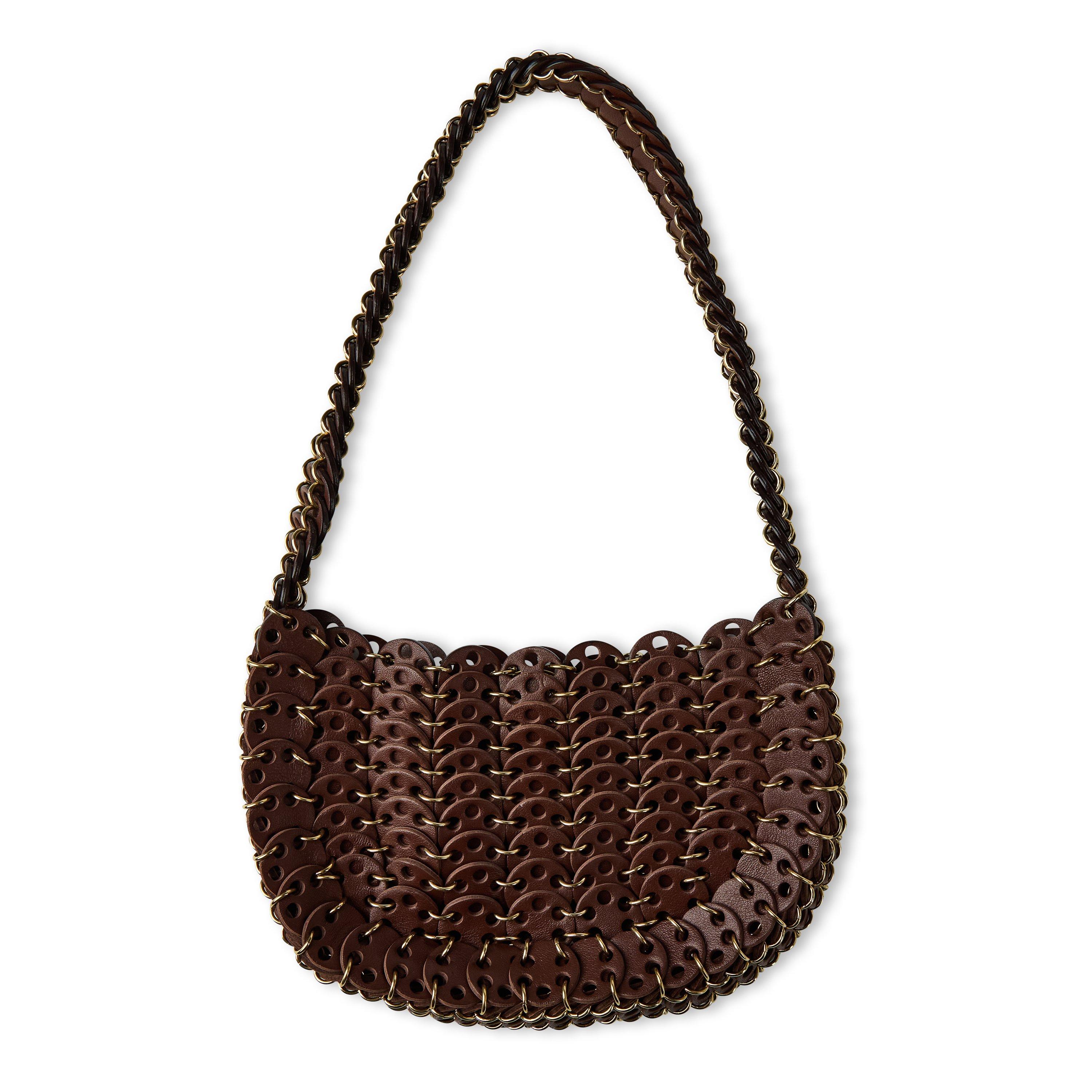 Brown/Lght Gold - Rabanne - Chainmail Shoulder Bag - 3