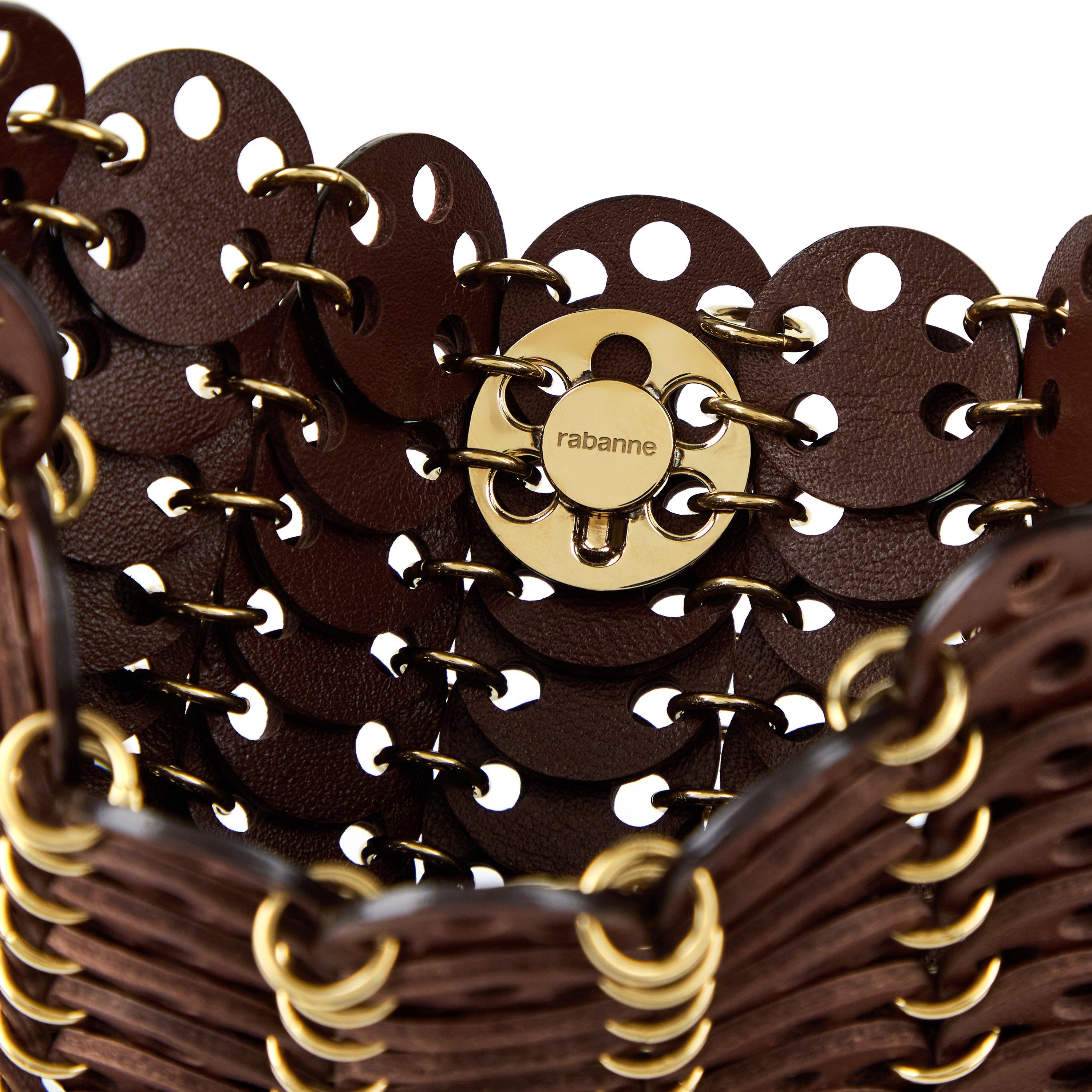 Brown/Lght Gold - Rabanne - Chainmail Shoulder Bag - 4