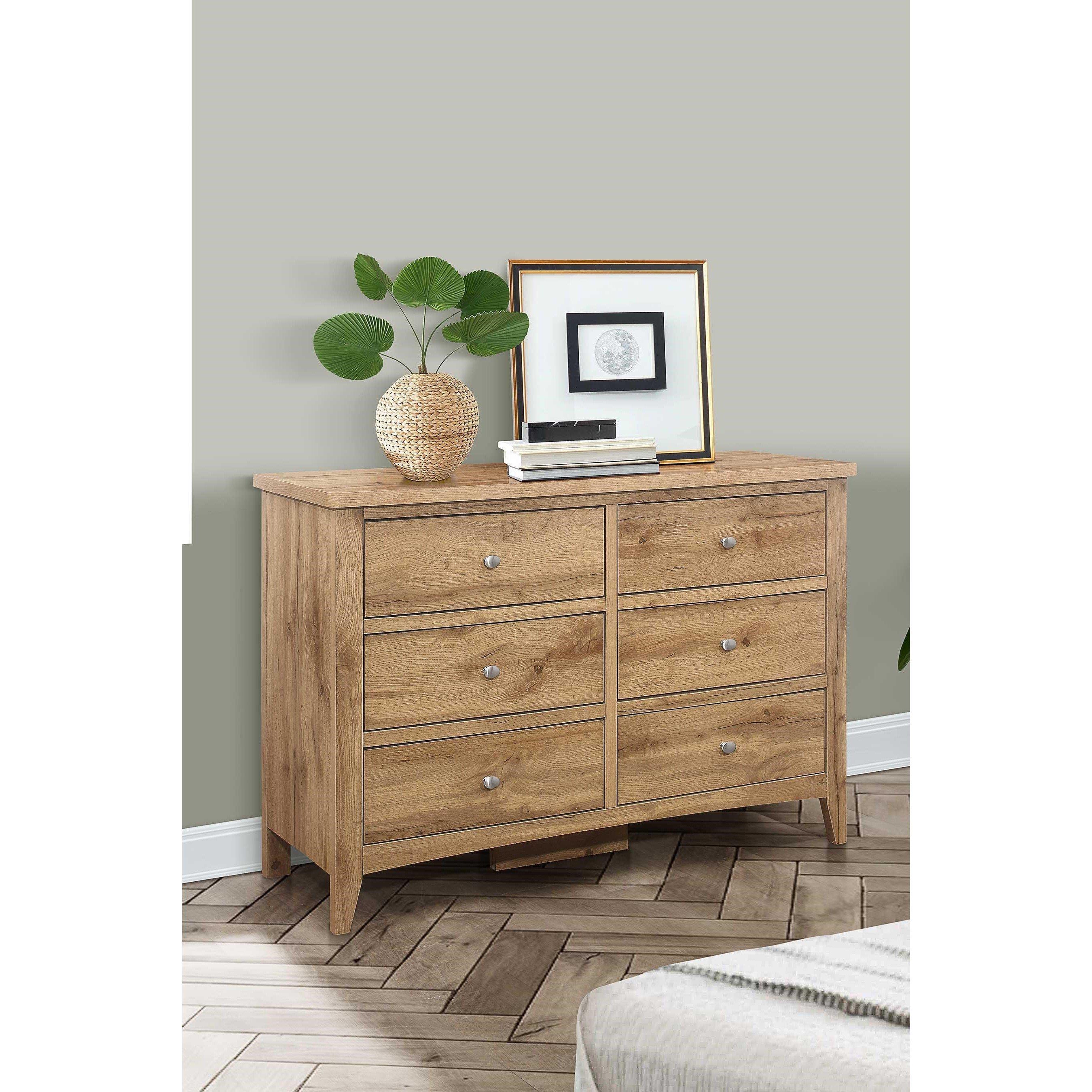 Oak - Birlea - Hampstead 6 Drawer Chest