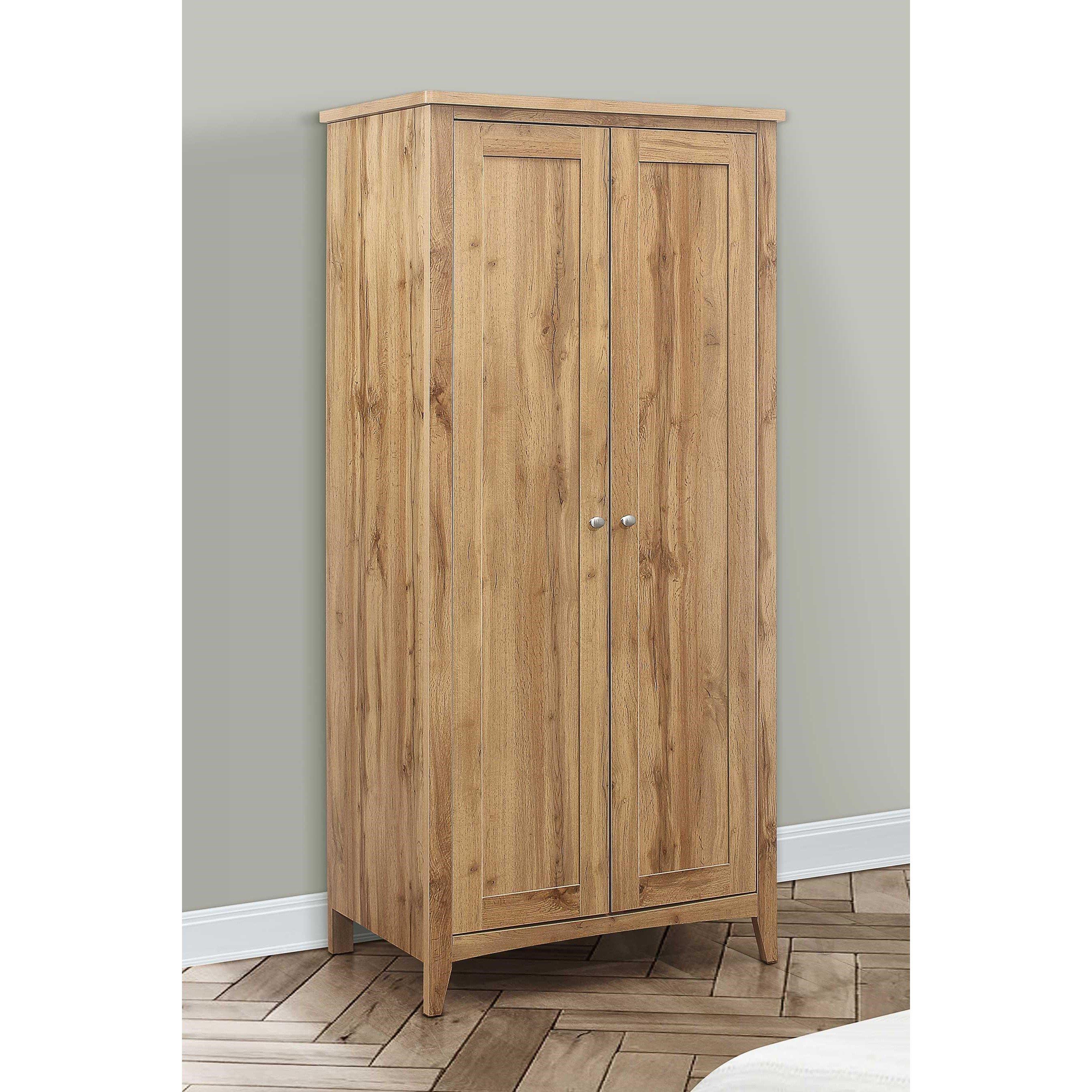 Oak - Birlea - Hampstead 2 Door Wardrobe