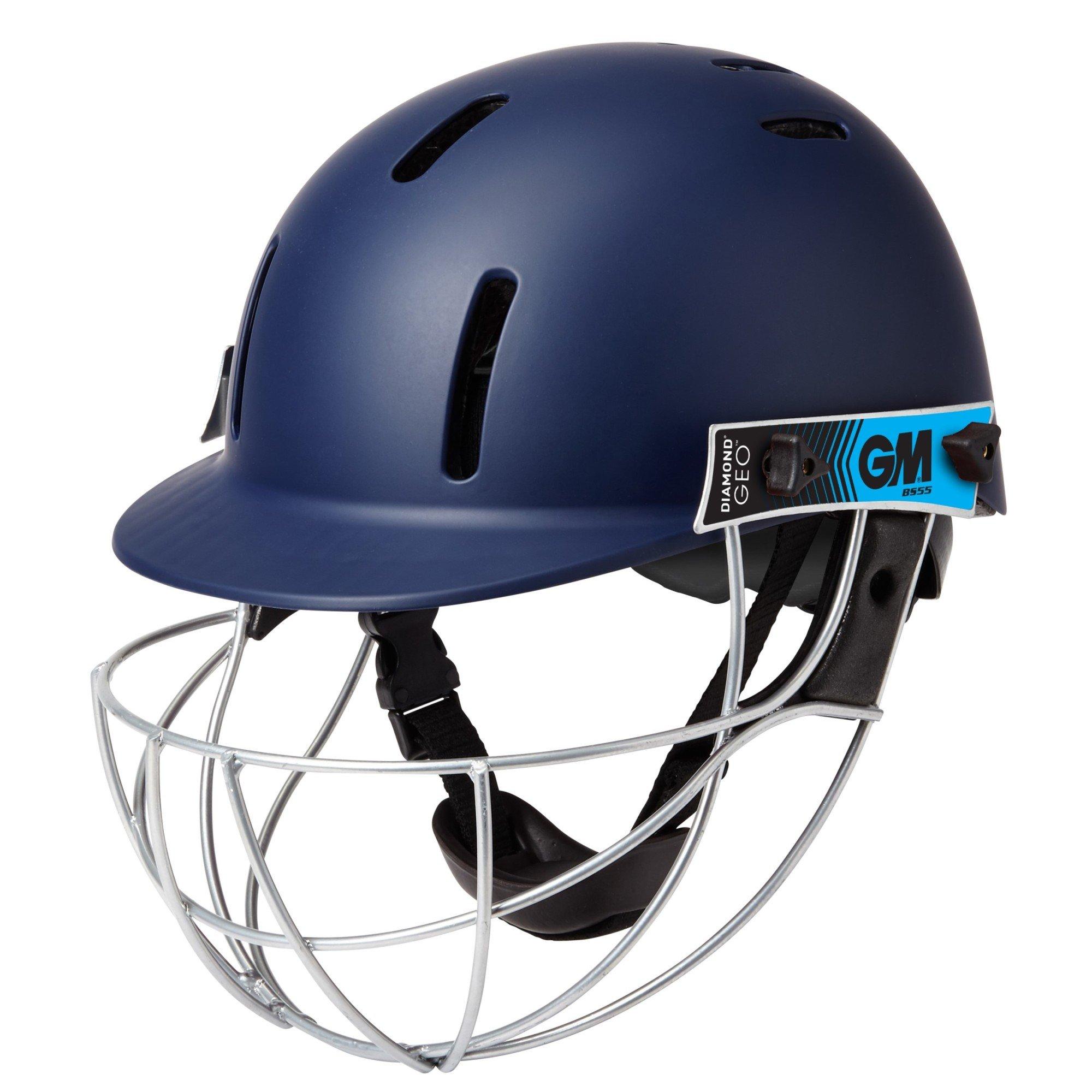 Blue - Gunn And Moore - Cricket Helmet - 1