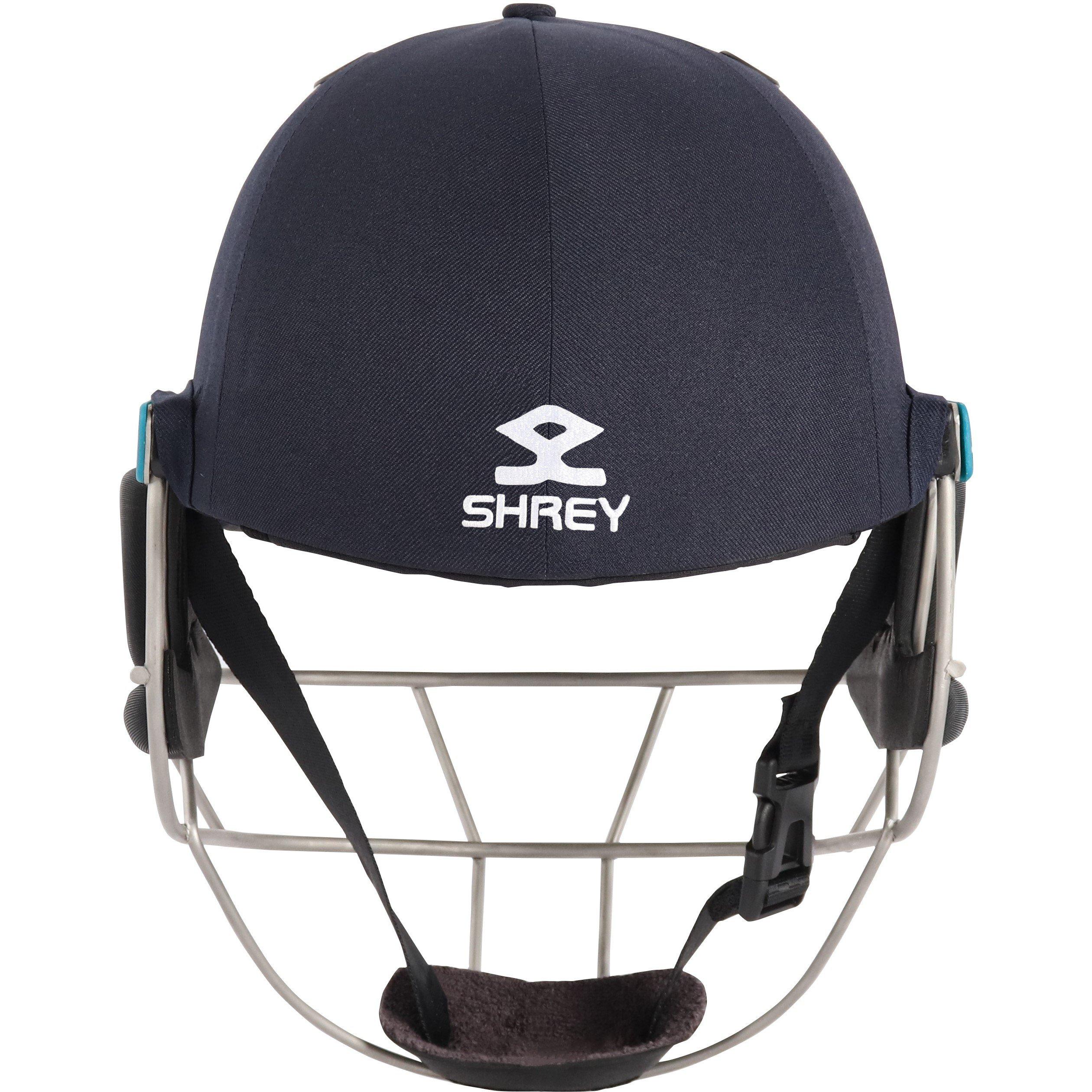 Navy - Shrey - Masterclass Air 2.0 Stainless Steel Cricket Helmet Sn00 - 3