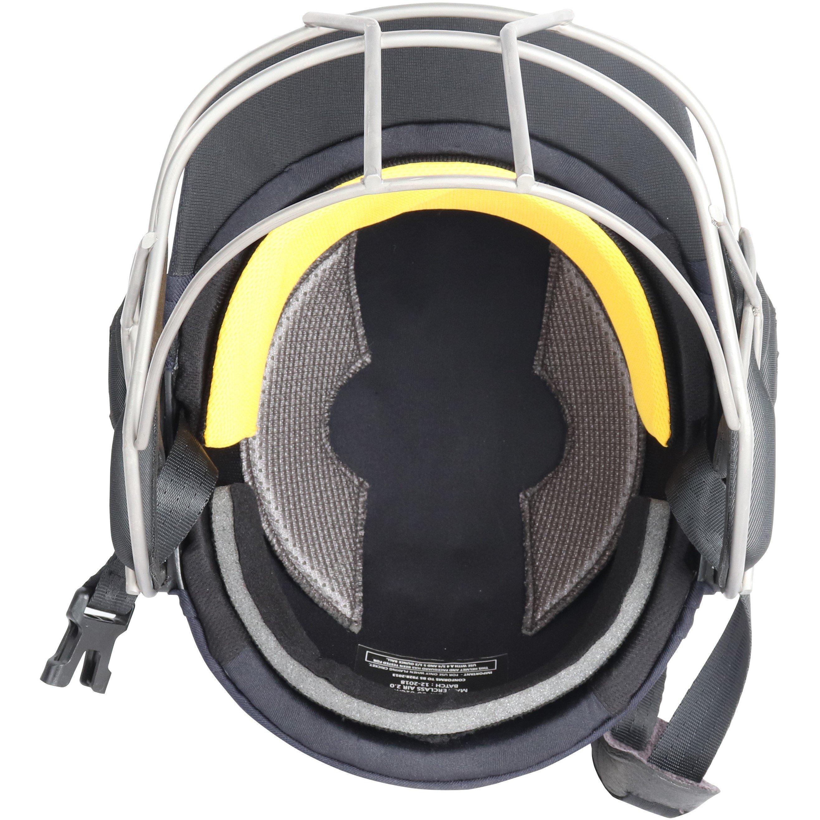 Navy - Shrey - Masterclass Air 2.0 Stainless Steel Cricket Helmet Sn00 - 4