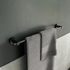 Croydex Flexi-Fix Epsom Black Towel Rail