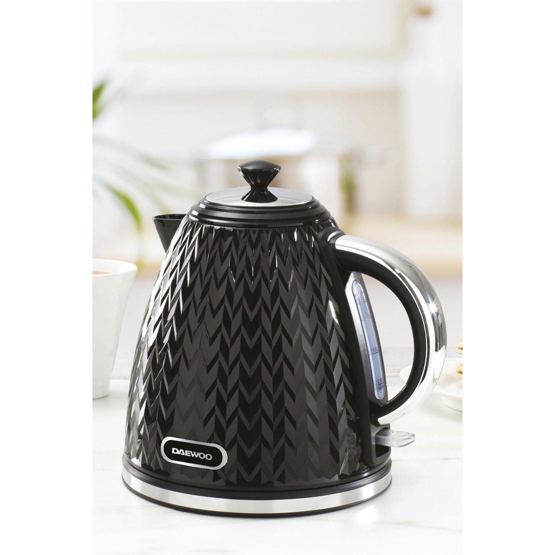 Daewoo Electricals  Argyle 1.7L 3Kw Jug Kettle Black - 1.7L