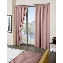 Studio Cali -Woven Thermal Blackout Pencil Pleat Curtains