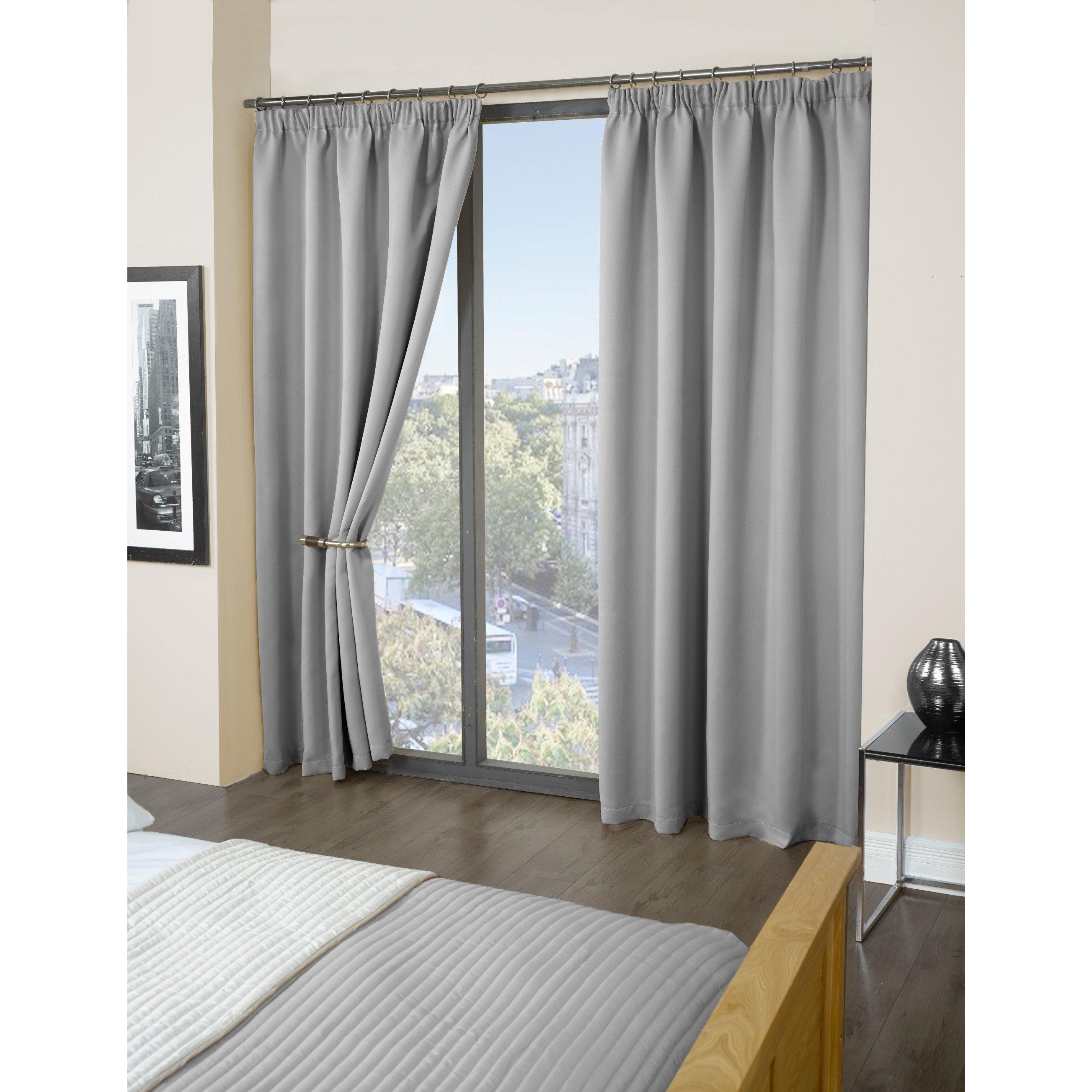 Cali -Woven Thermal Blackout Pencil Pleat Curtains