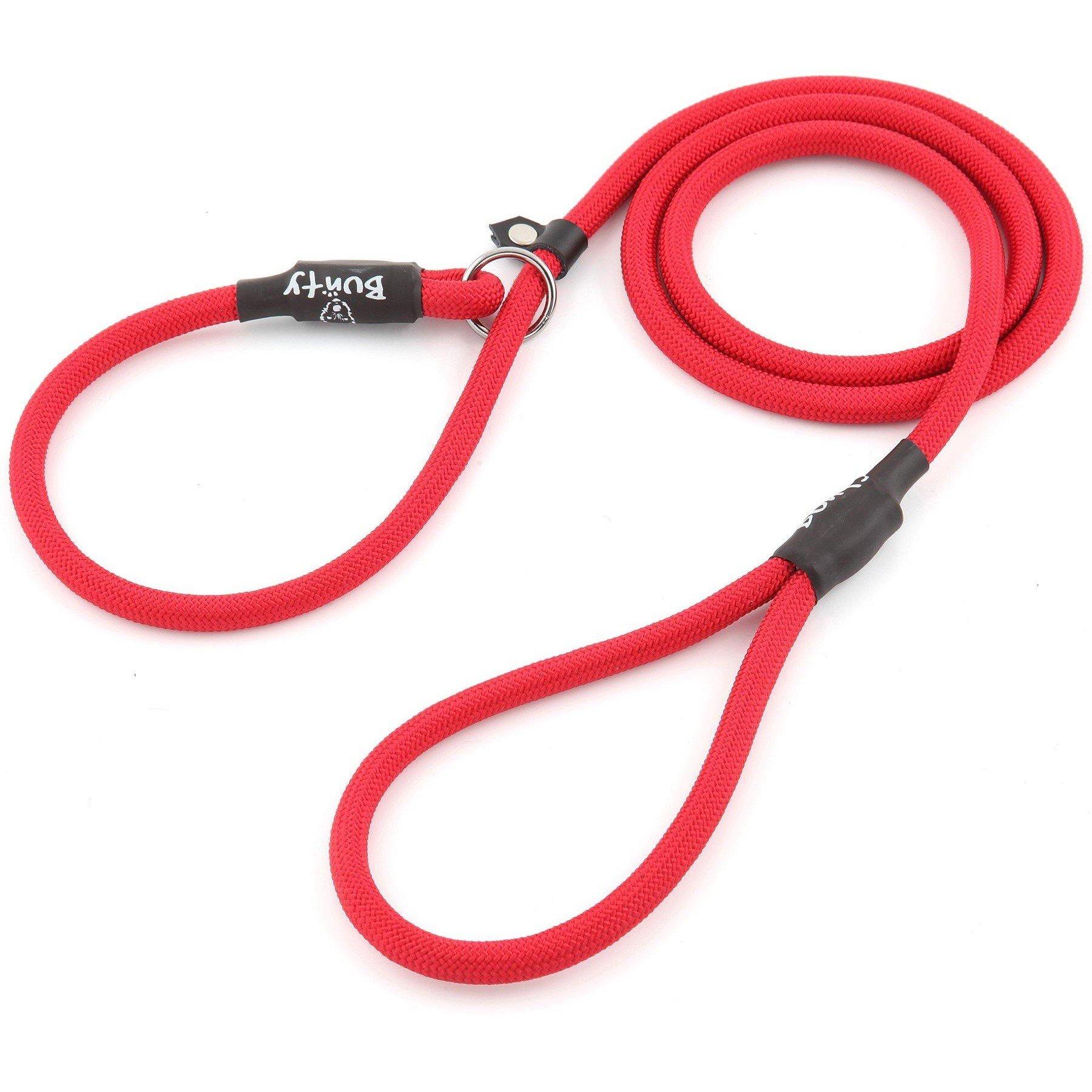 Red - Bunty - Bunty Dog Slip On Rope Lead - Red