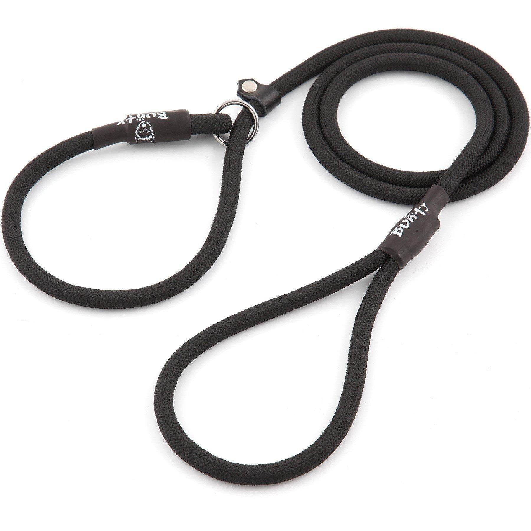 Black - Bunty - Bunty Dog Slip On Rope Lead - Black