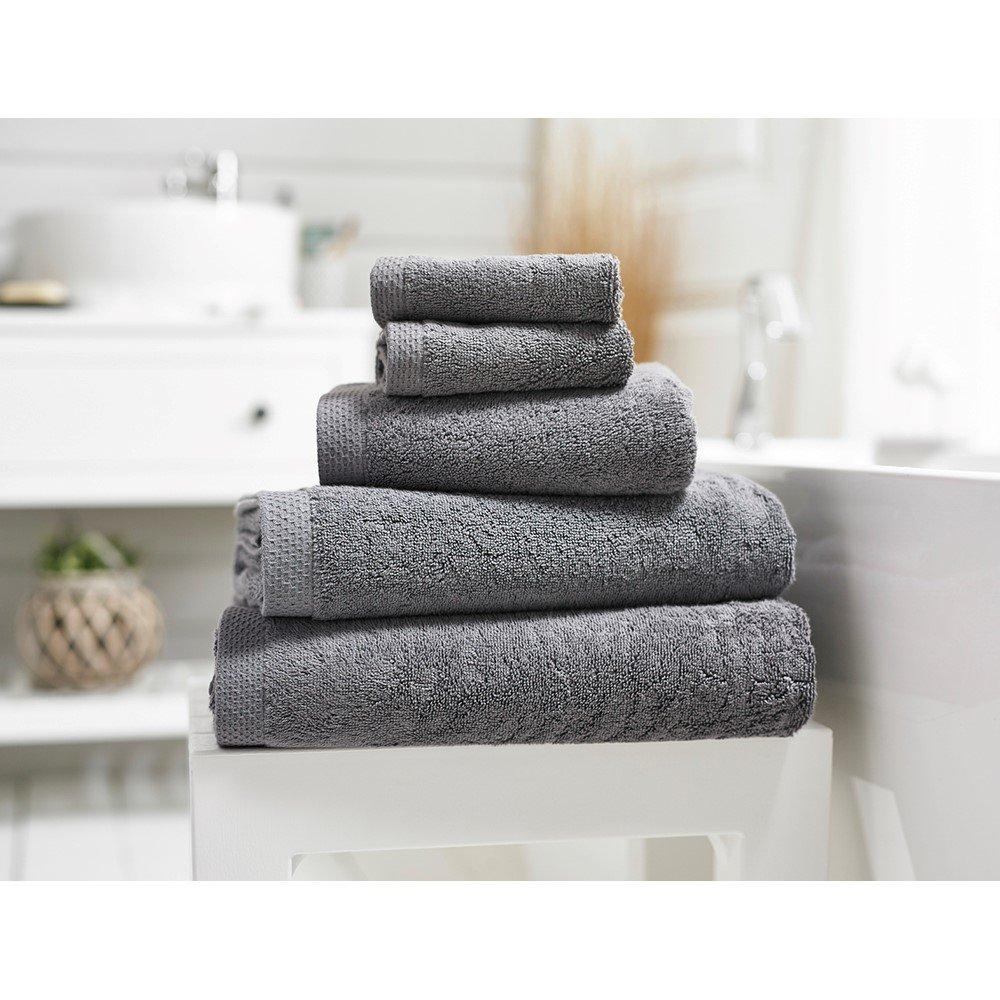 The Lyndon Company  Egyptian Spa 700Gsm Cotton Towel - Charcoal - Hand Towel
