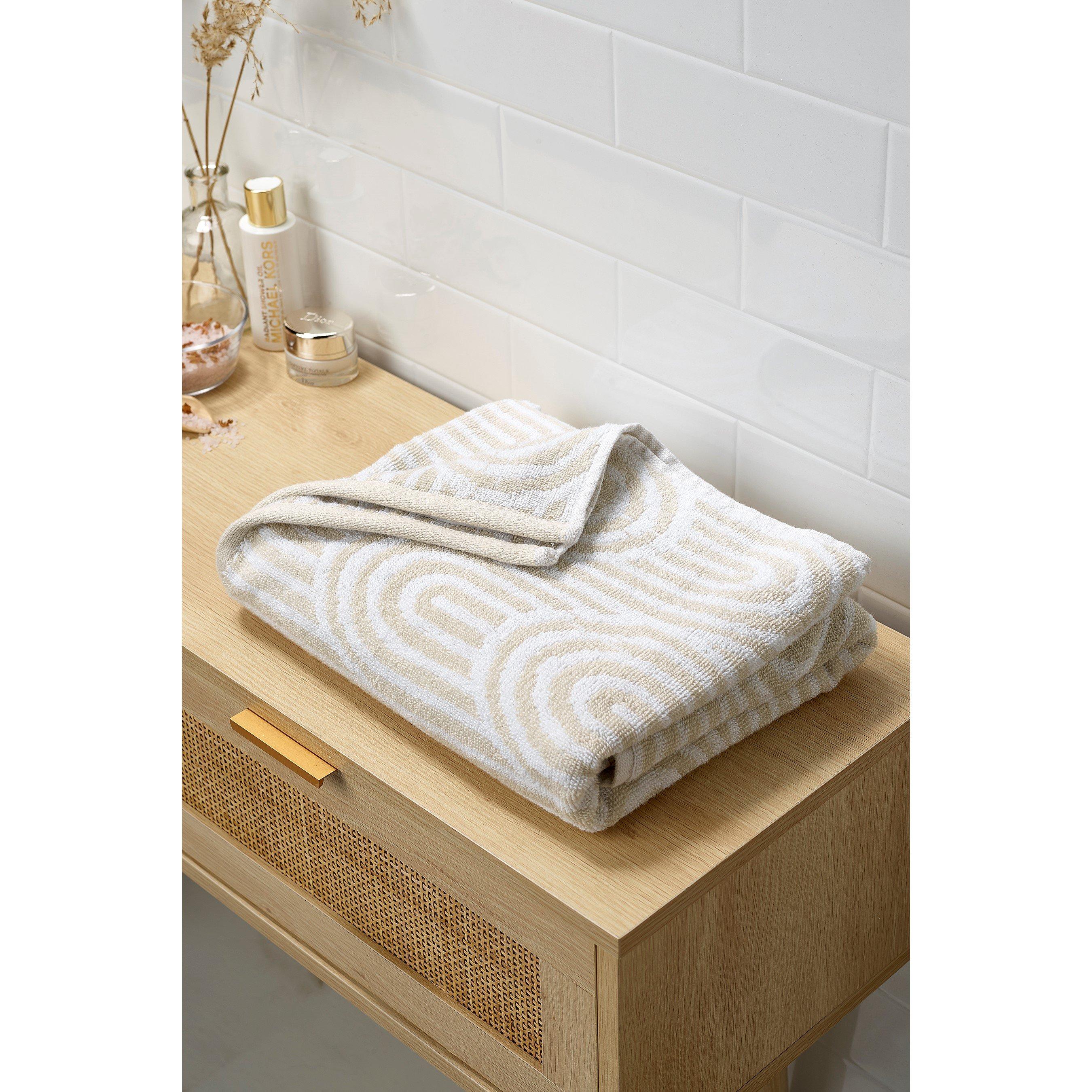 Natural - Homelife - Abstract Arches Bath Towel - 3