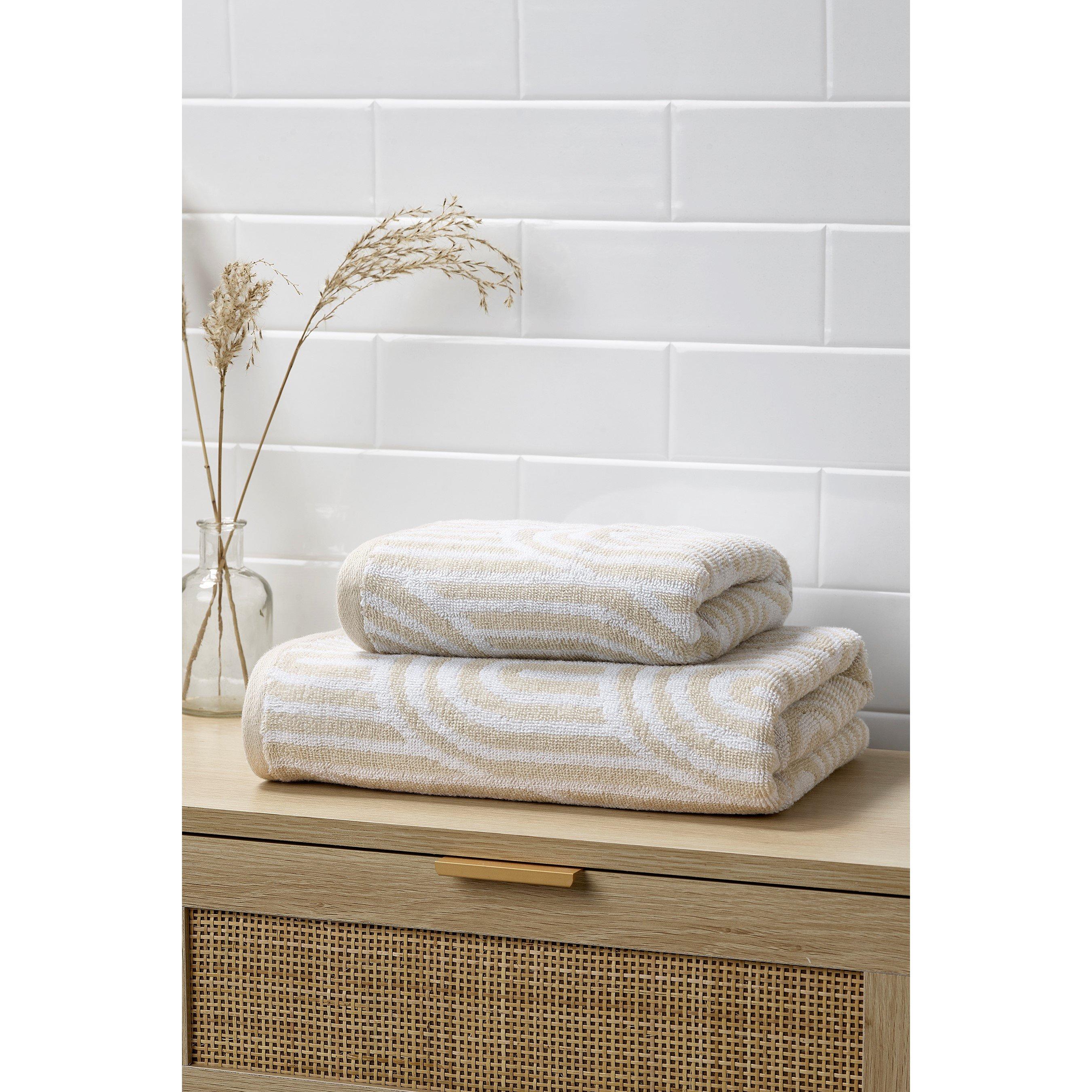Natural - Homelife - Abstract Arches Bath Towel - 4