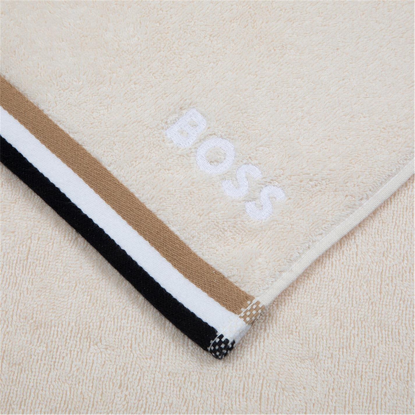 Beige - Boss Home - Boss Iconic Stripe Organic Cotton - Beige - 2