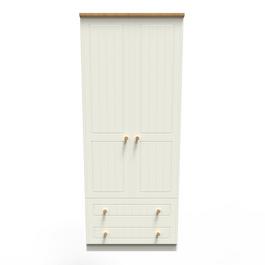 Studio Avon AVON 2 DOOR 2 DRAWER ROBE CREAM/OAK - Ready A