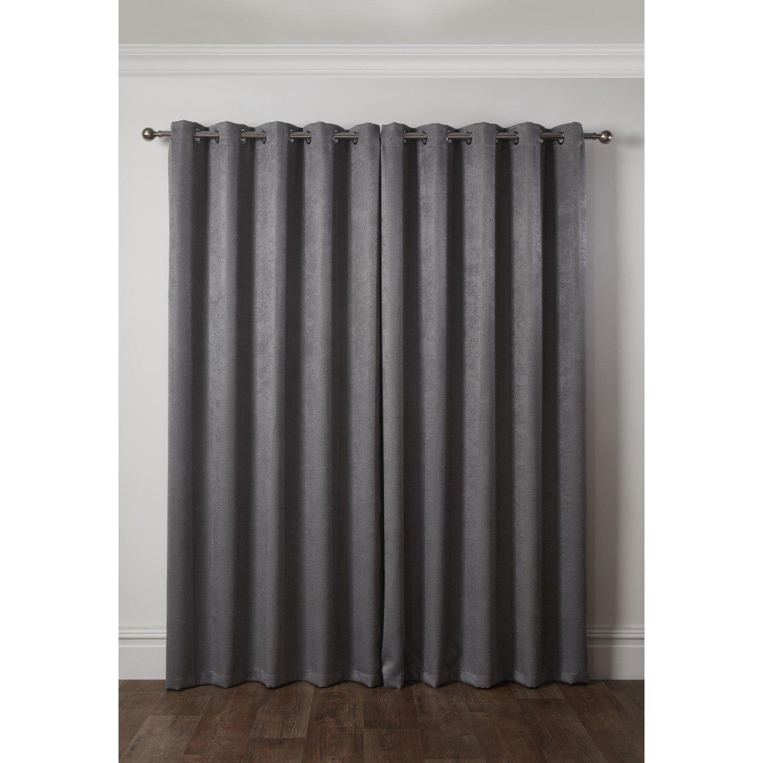 Charcoal - Emma Barclay - Ambiance - Thermal Blackout Eyelet Curtains - 4