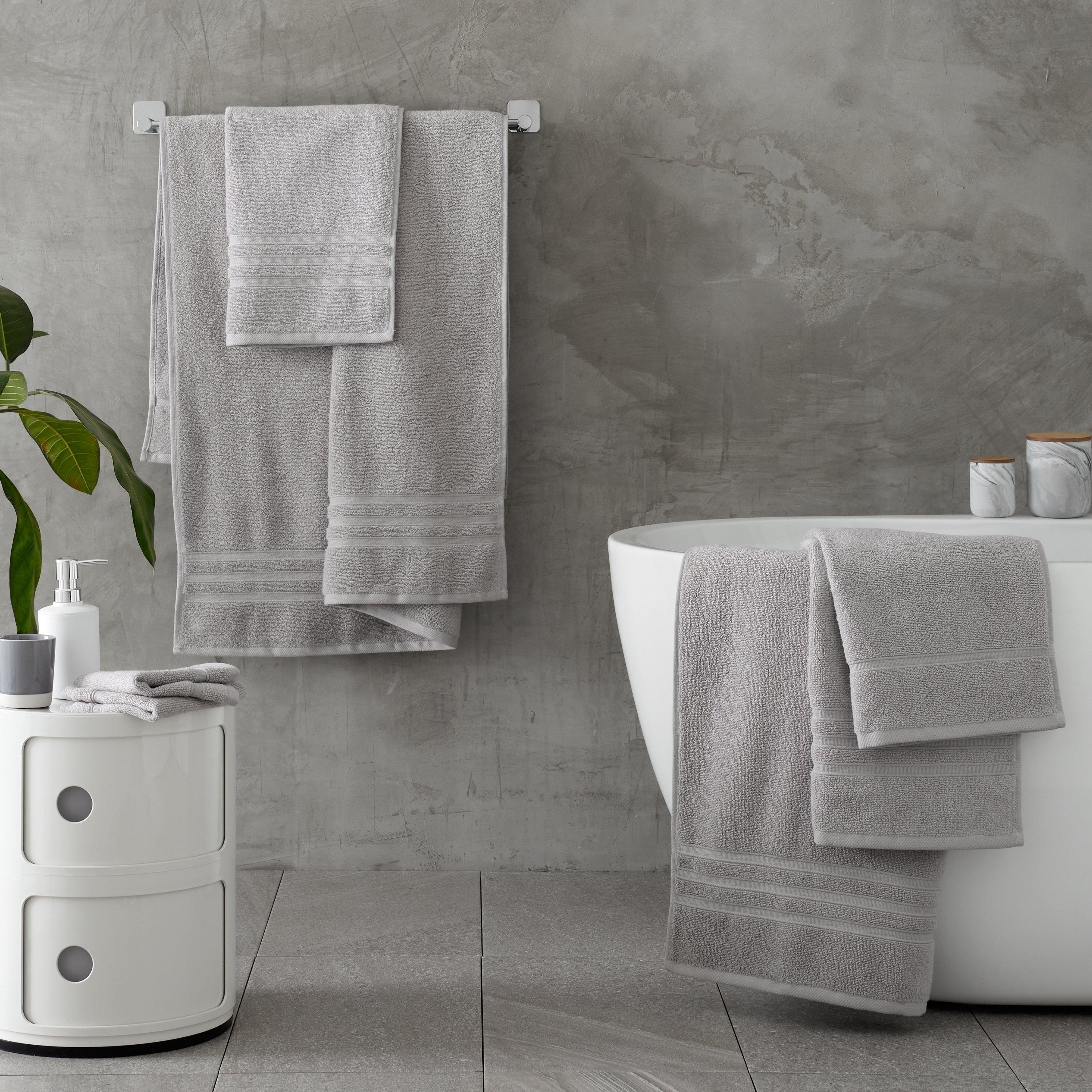Silver Grey - Biba - 450gsm Cotton 6 Piece Towel Bale Set - 4