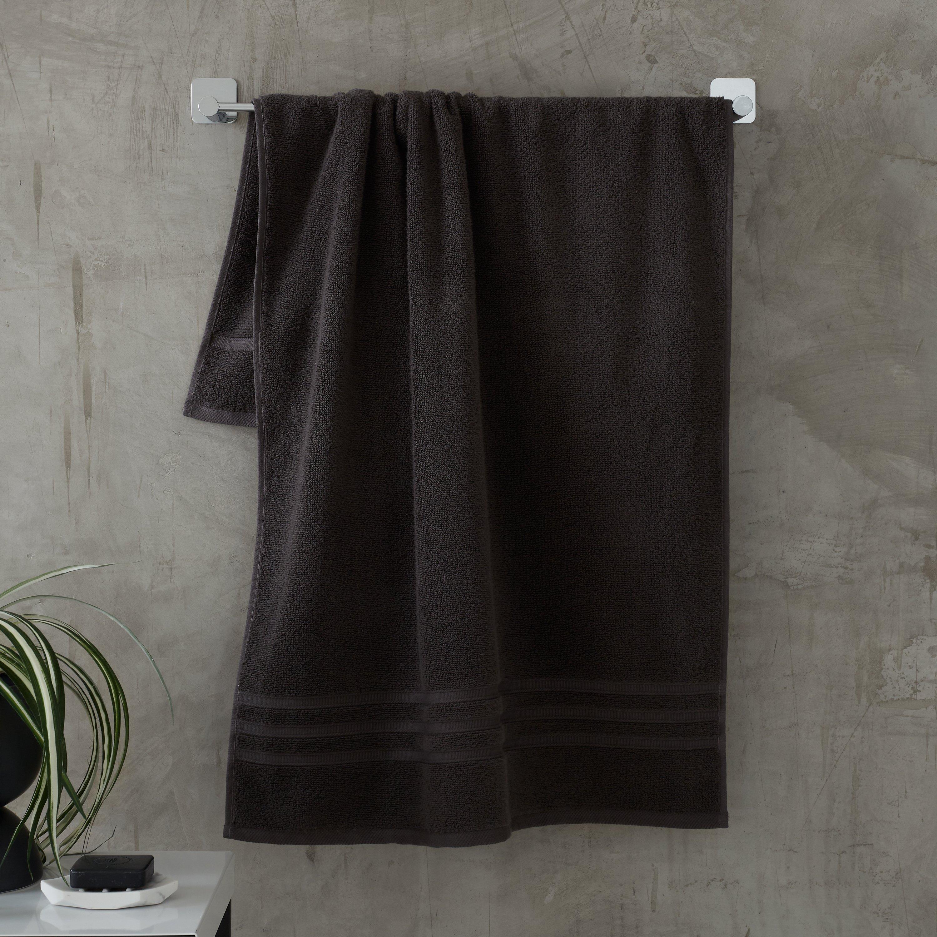 Charcoal - Biba - 450gsm Cotton Zero Twist Quick Dry Towel - 5