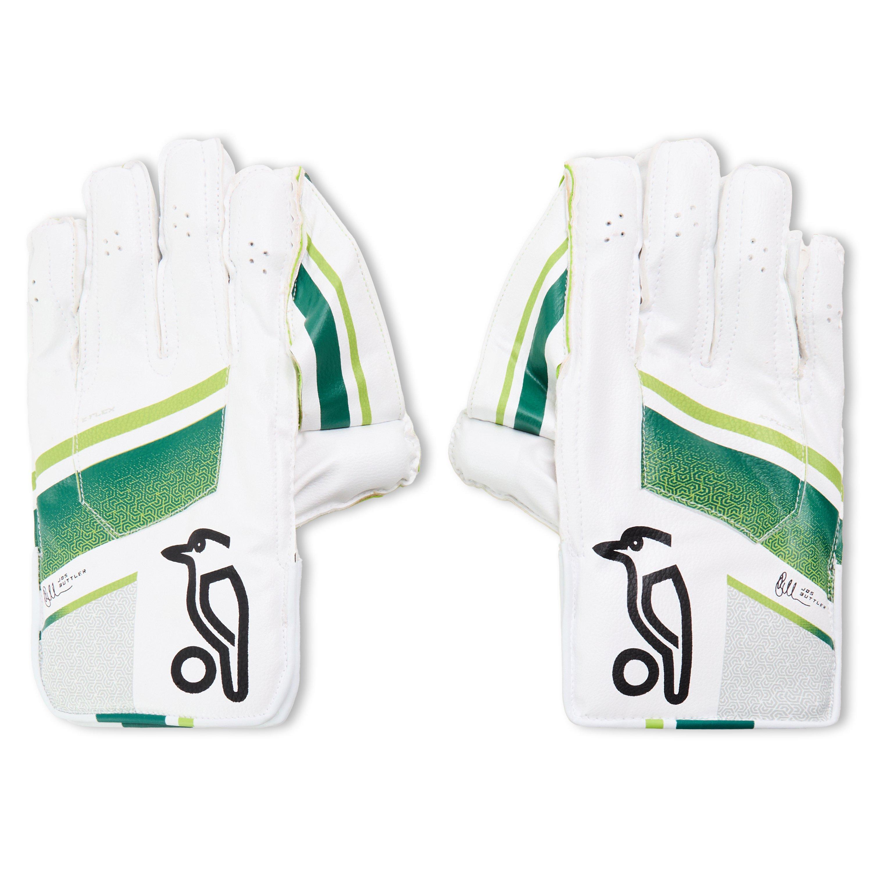 Blanc/Vert - Kookaburra Sport - Wicket Keeping Cricket Gloves - 1