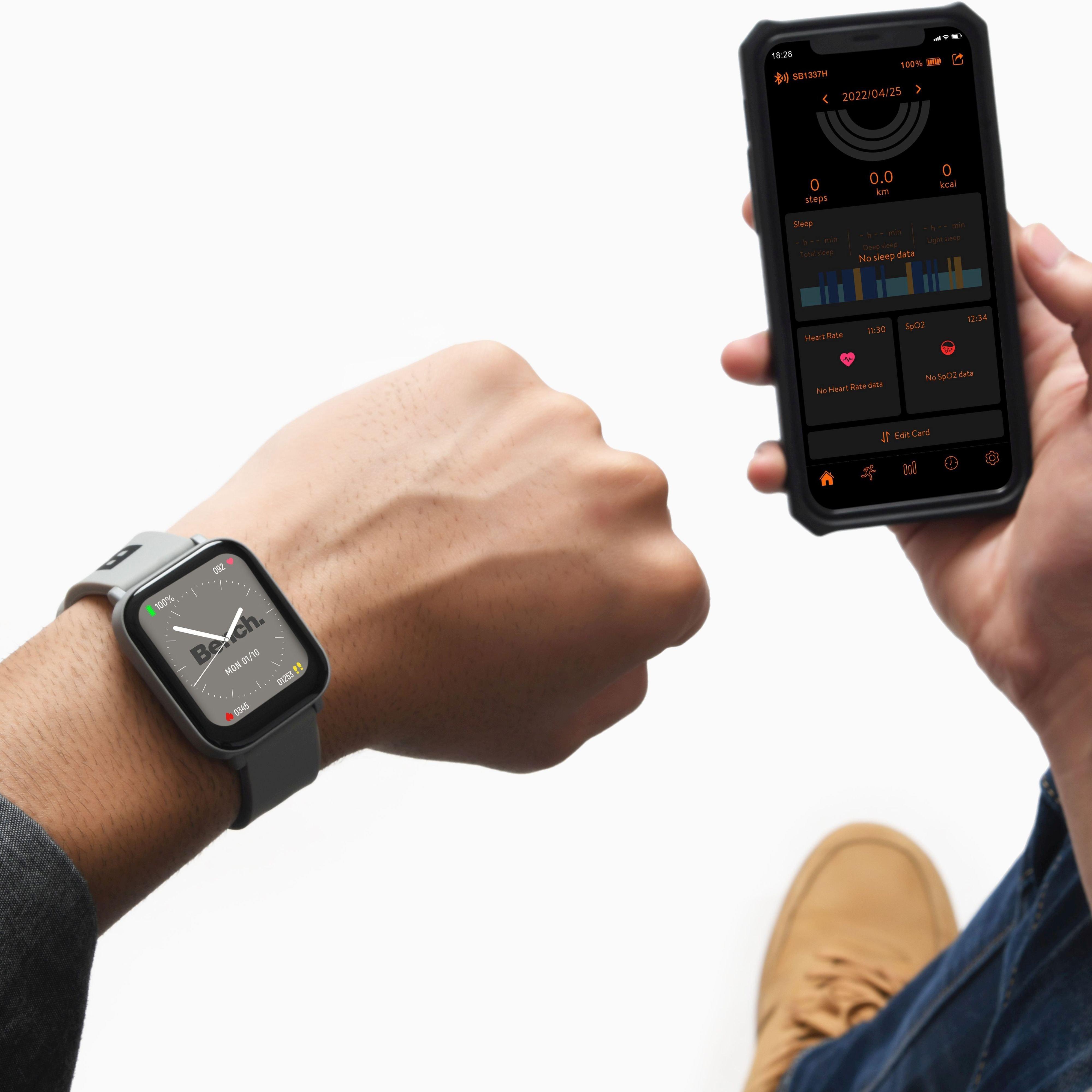 Grises - Bench - Mens Heart Rate Monitor Smartwatch BEG012E - 7