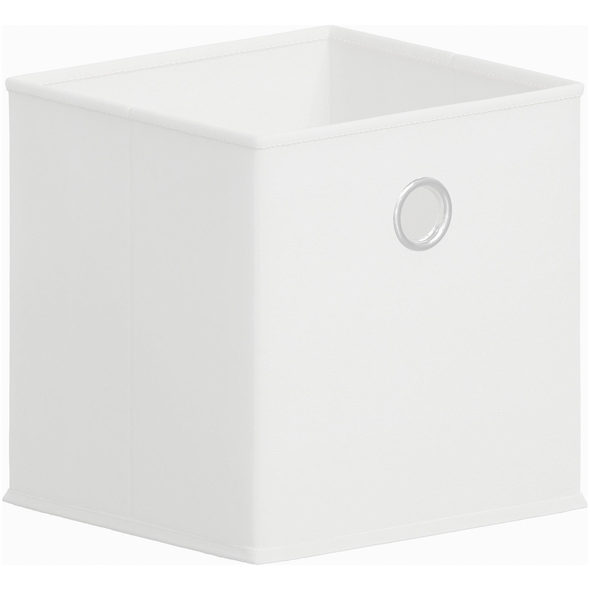 White - Lassic - 2x2 Cube Storage Unit (W) + Set of 2 Storage Cubes - 9