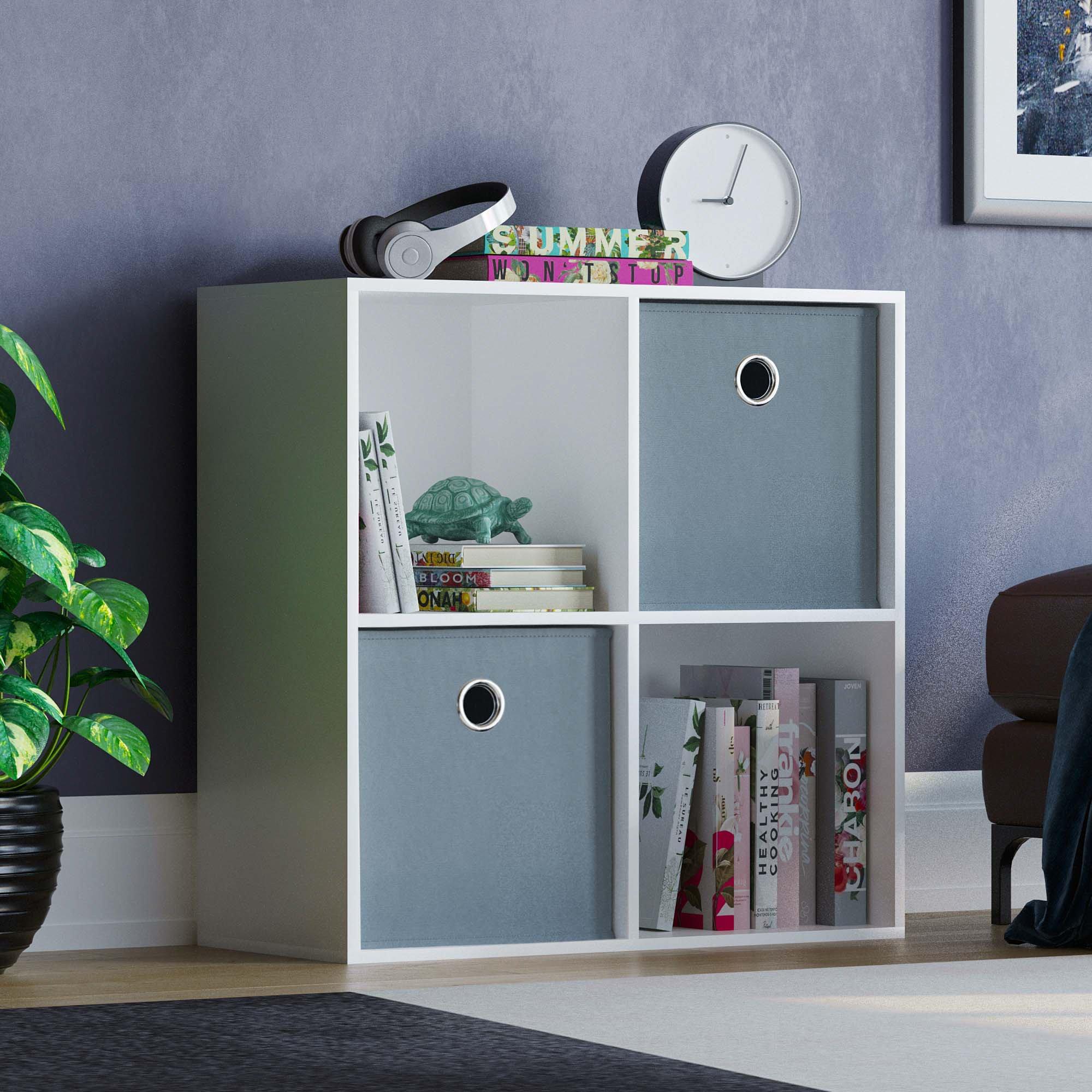 Lassic Grey Cube Storage Unit (W) + Set Of 2 Storage Cubes in Size 2x2, Sports Direct - Image 3
