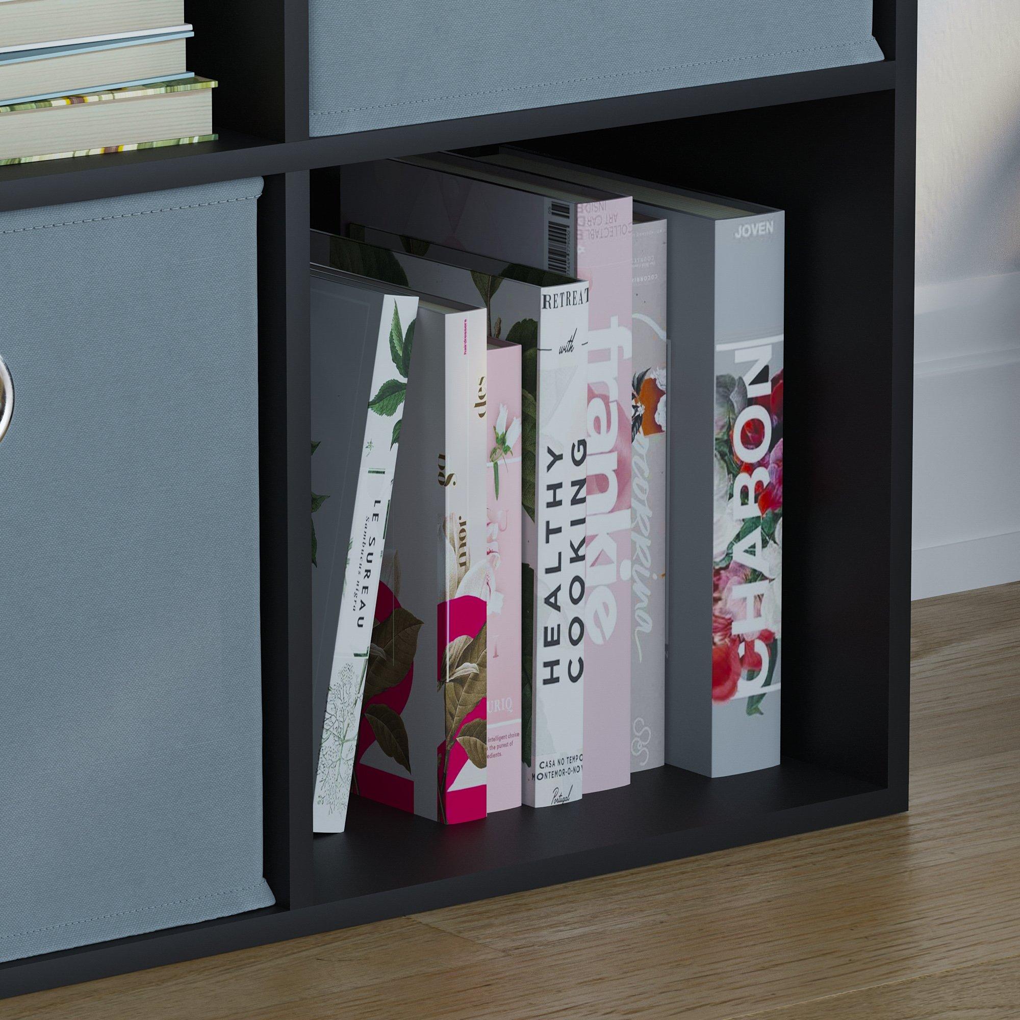 Grey - Lassic - 2x2 Cube Storage Unit (B) + Set of 2 Storage Cubes - 5