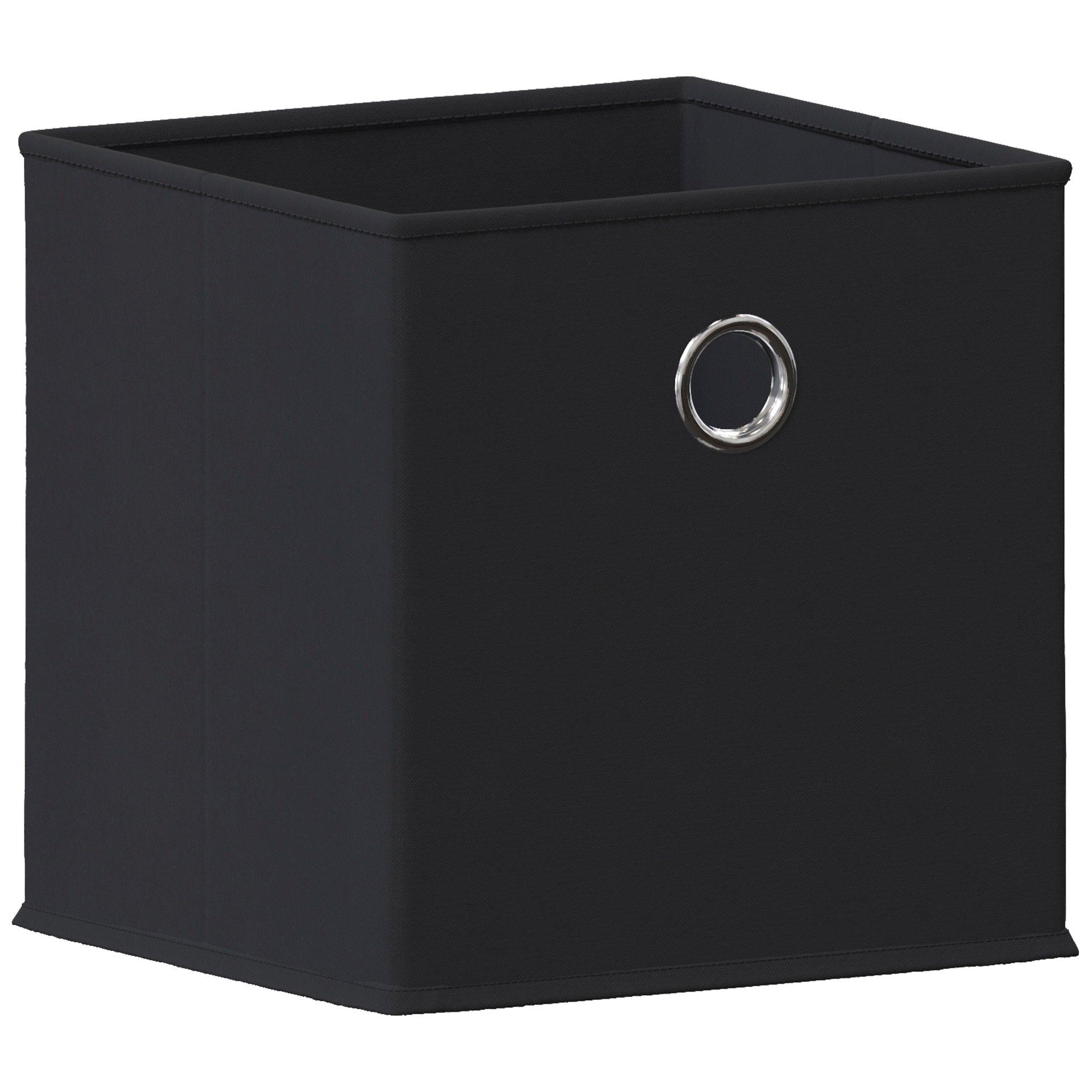 Black - Lassic - 2x2 Cube Storage Unit (B) + Set of 2 Storage Cubes - 8