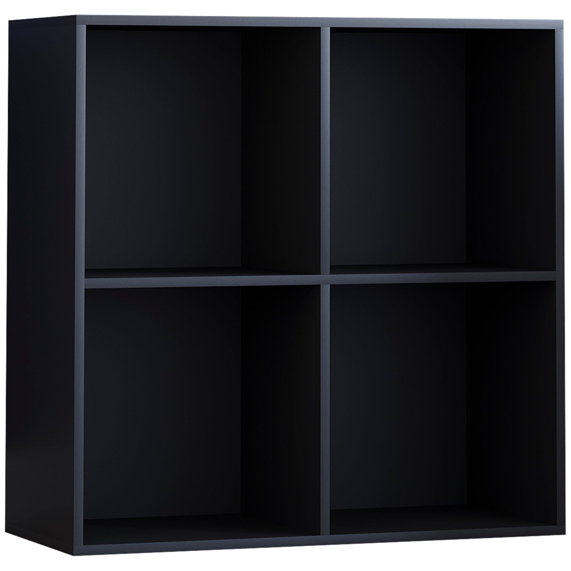 Black - Lassic - 2x2 Cube Storage Unit (B) + Set of 2 Storage Cubes - 9