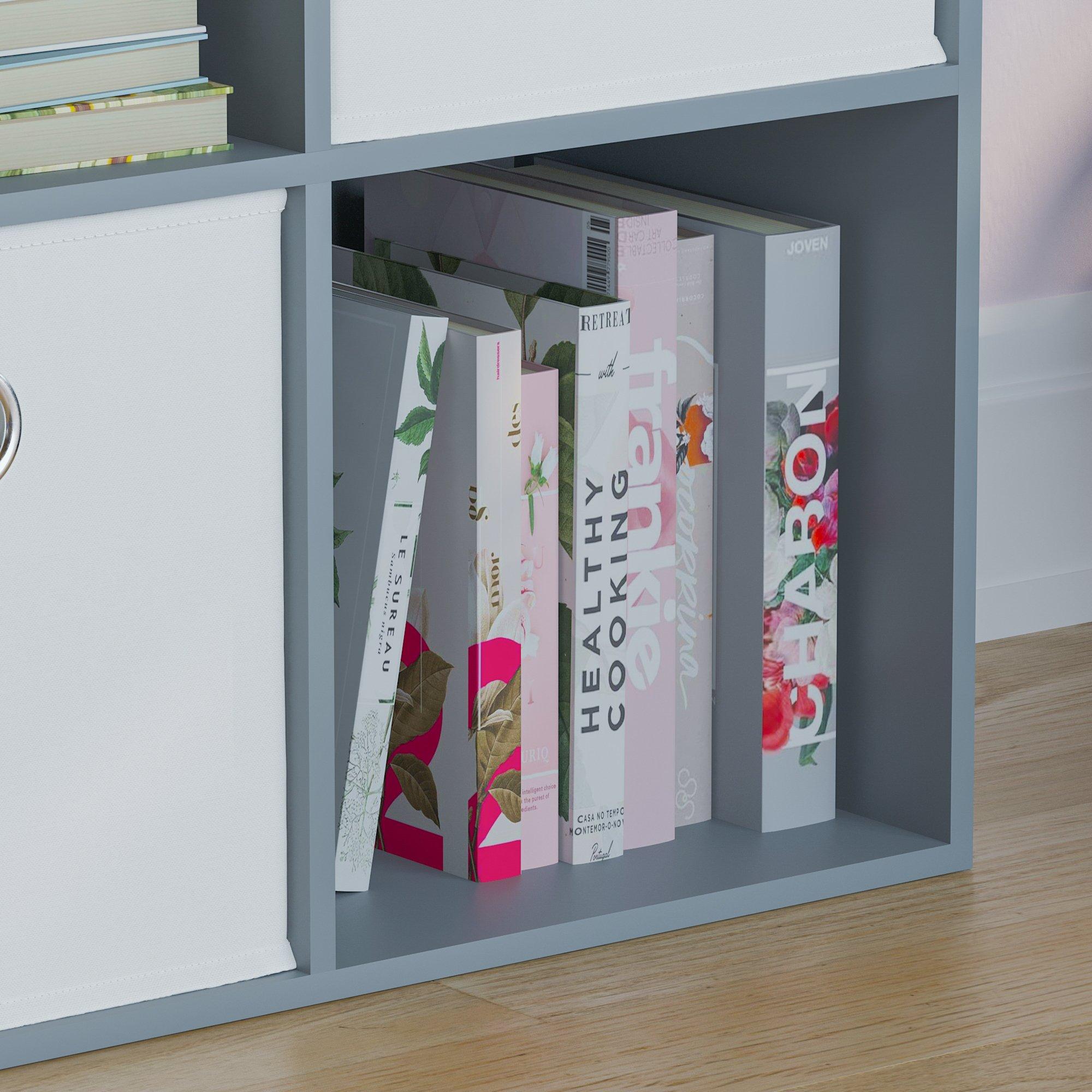 White - Lassic - 2x2 Cube Storage Unit (G) + Set of 2 Storage Cubes - 5