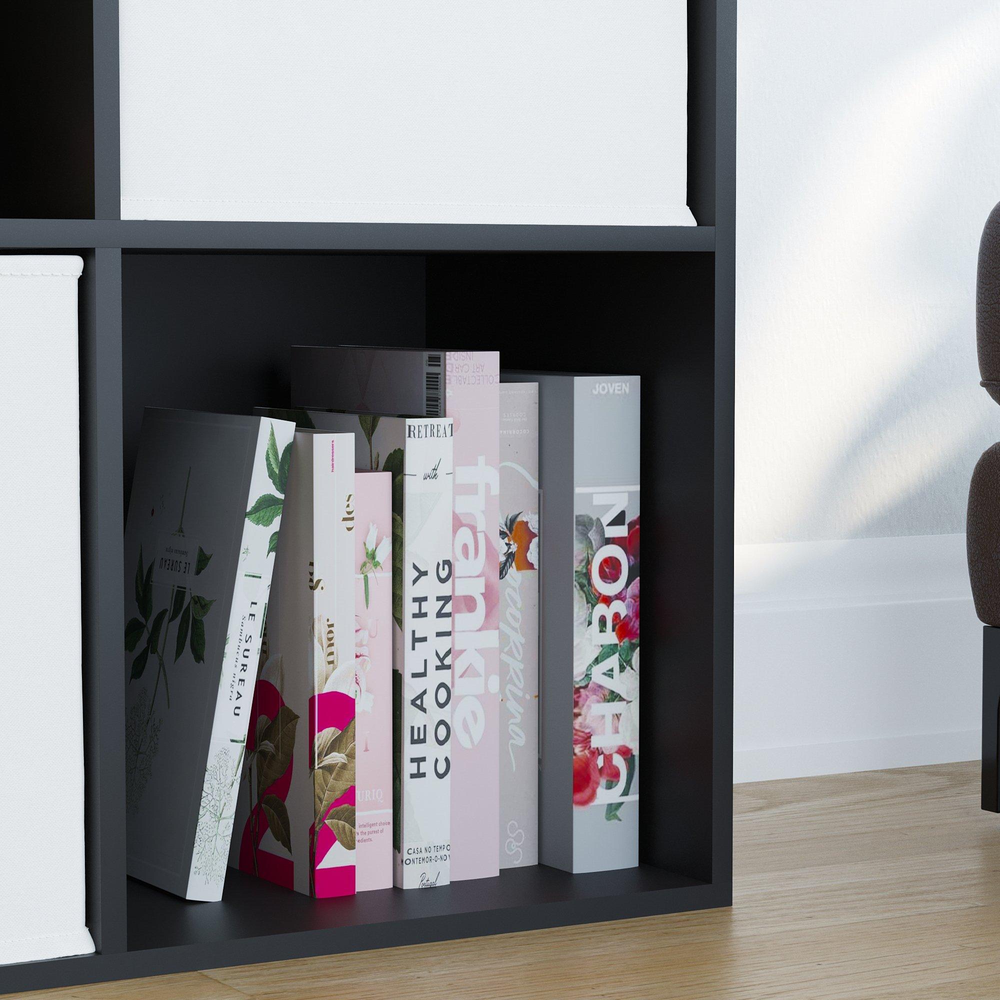 White - Lassic - 2x3 Cube Storage Unit (B) + Set of 3 Storage Cubes - 5