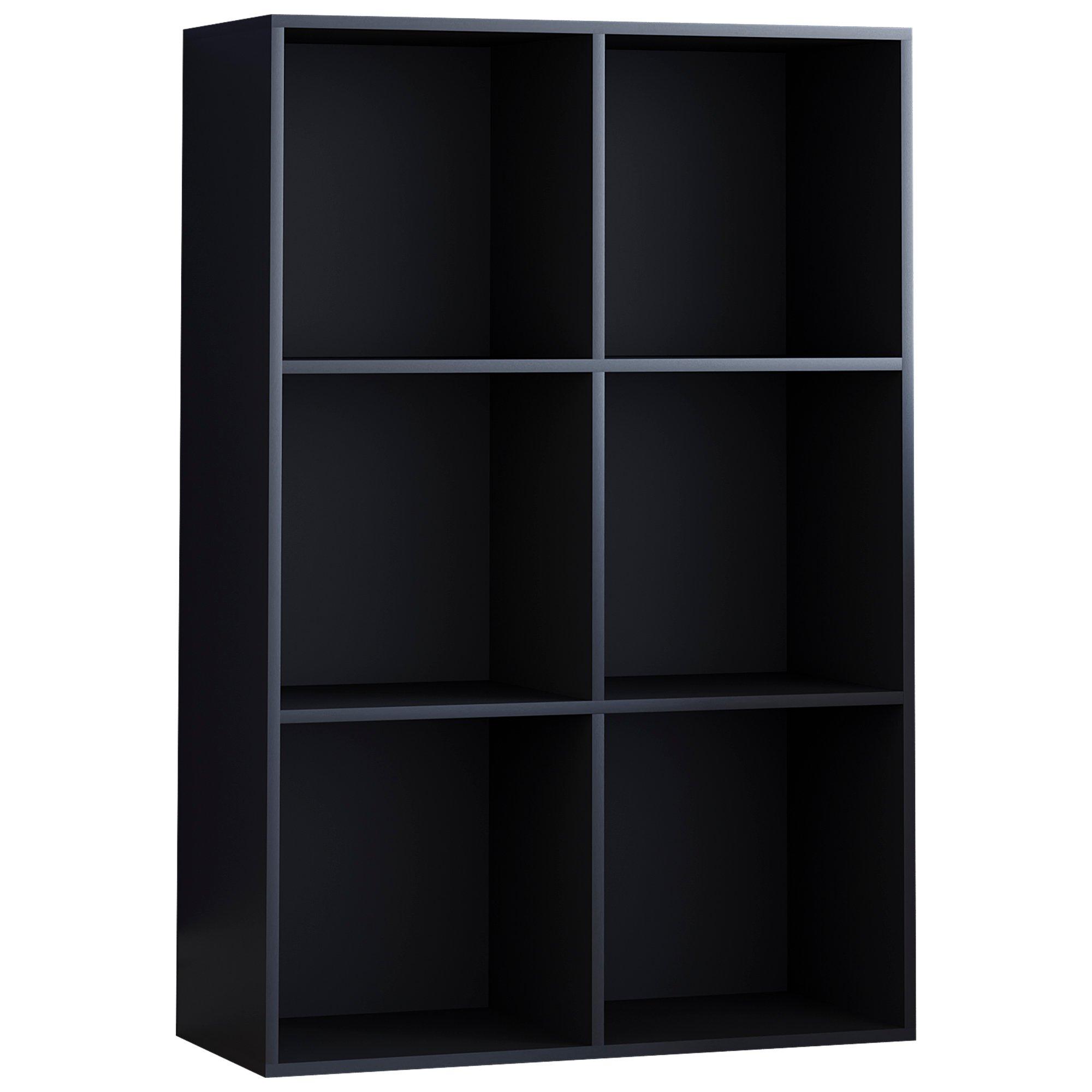 Black - Lassic - 2x3 Cube Storage Unit (B) + Set of 3 Storage Cubes - 9