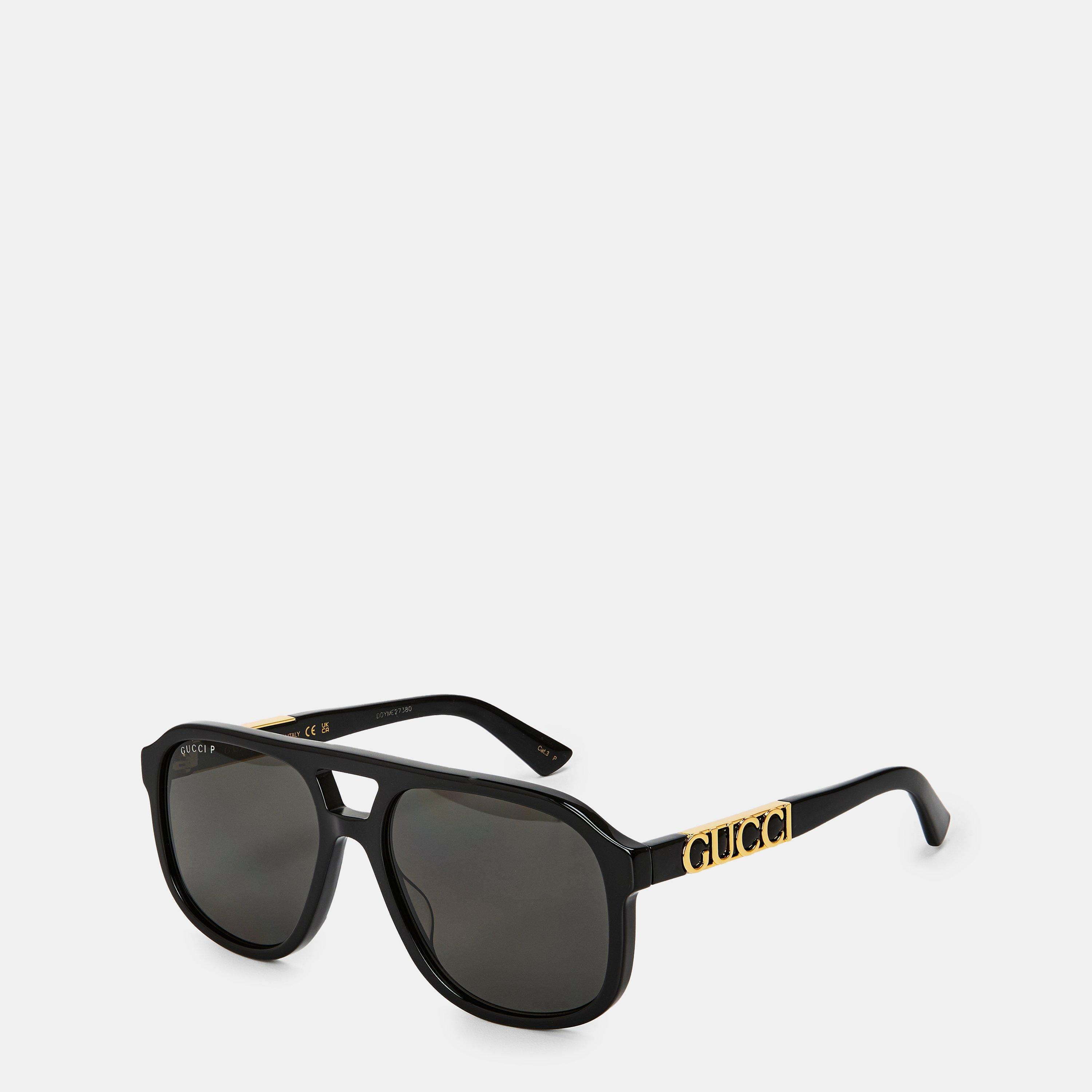 Gucci Aviator Logo Sunglasses