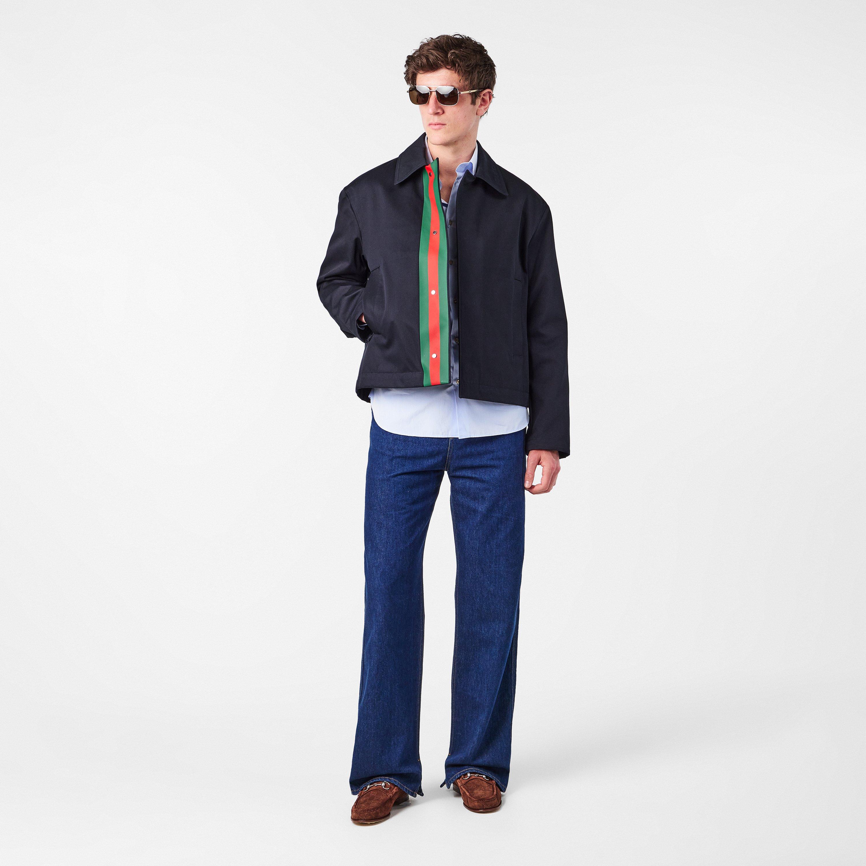 Gold/Brown - Gucci - Square Frame Sunglasses - 7