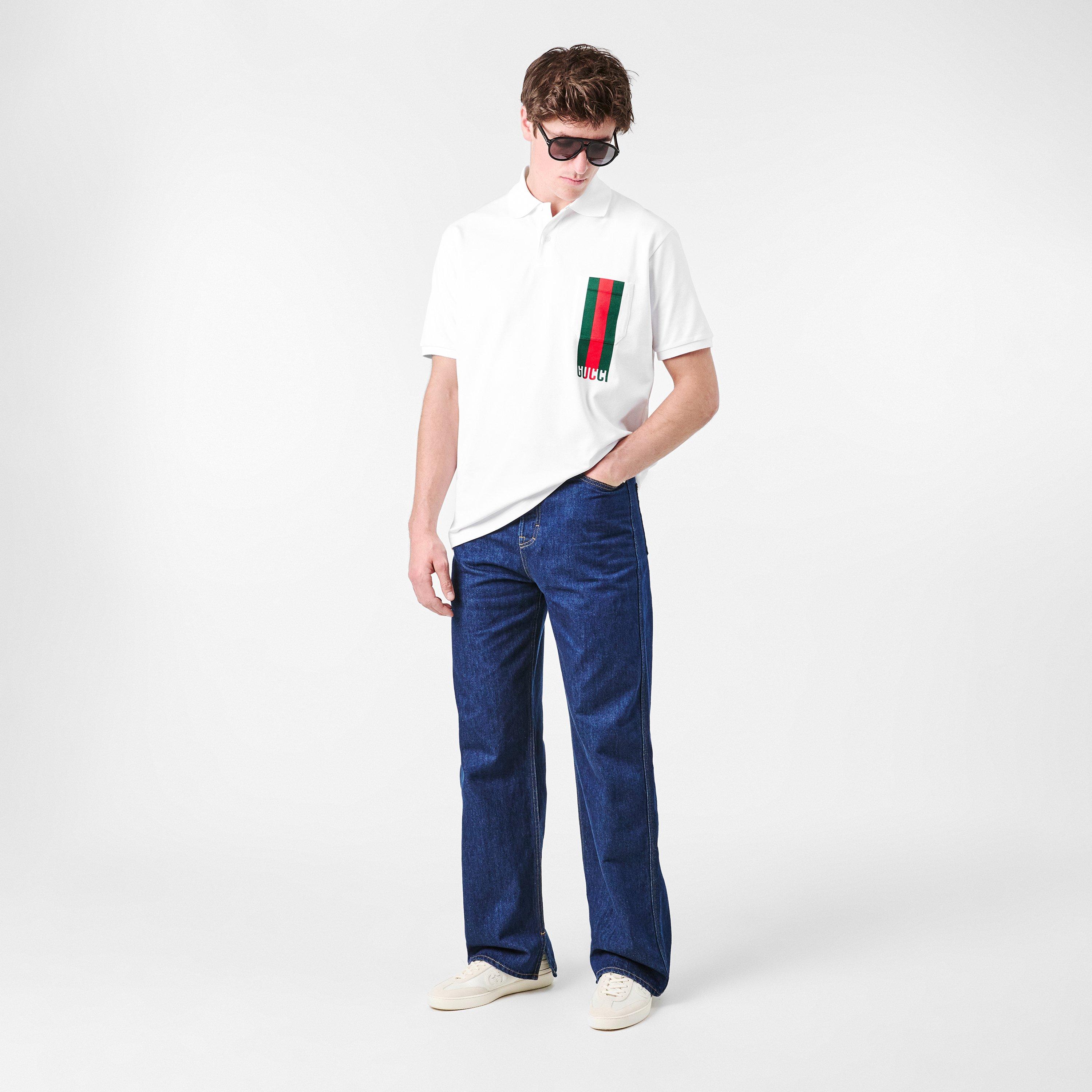 Black/Grey - Gucci - Aviator Sunglasses - 6