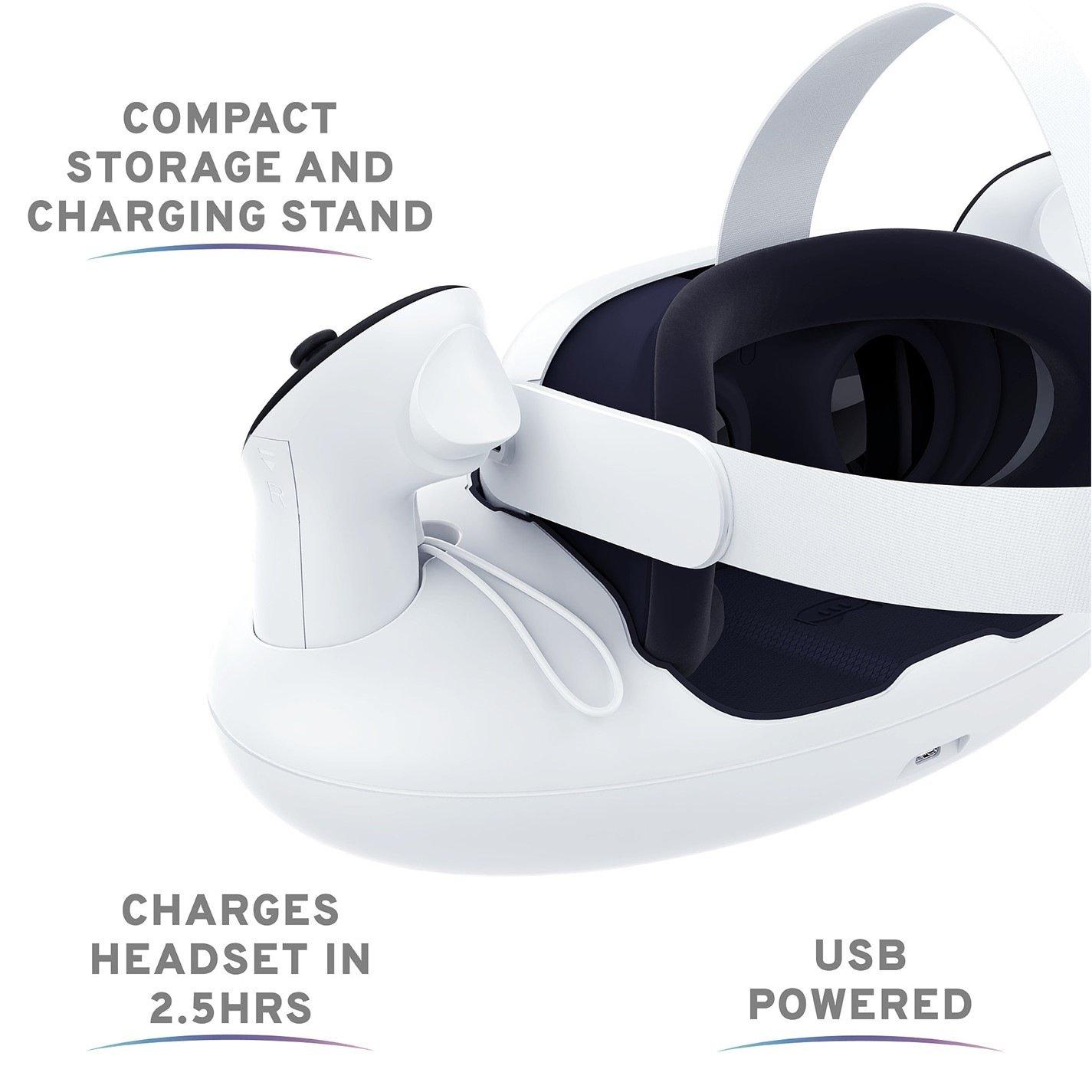 White - Stealth - Store & Charge Station for Meta Quest 3 - 7
