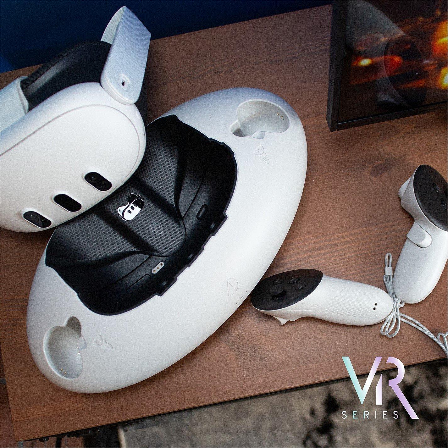 White - Stealth - Store & Charge Station for Meta Quest 3 - 8